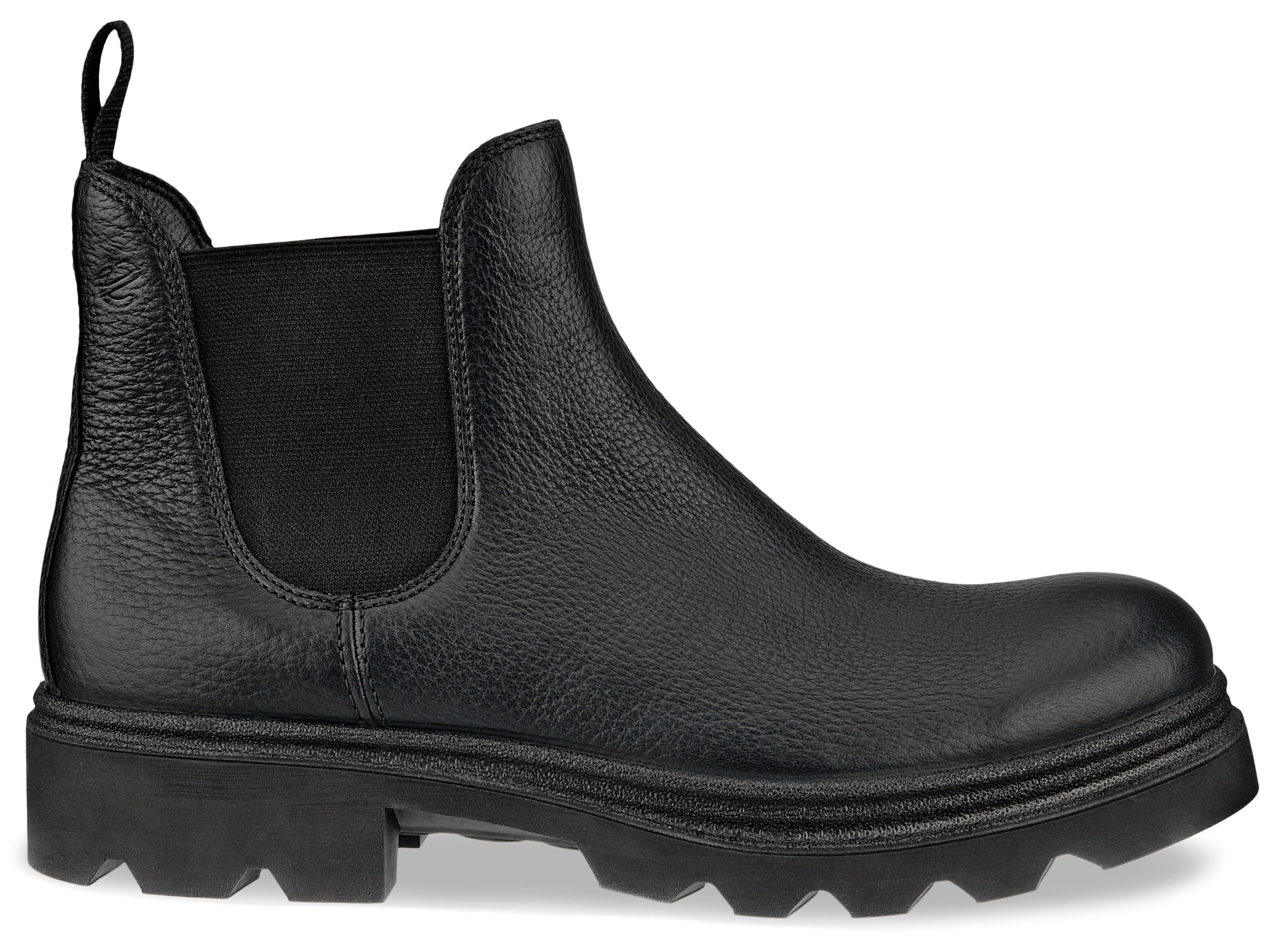 Ecco Chelsea-boots GRAINER M met aan beide zijden stretch