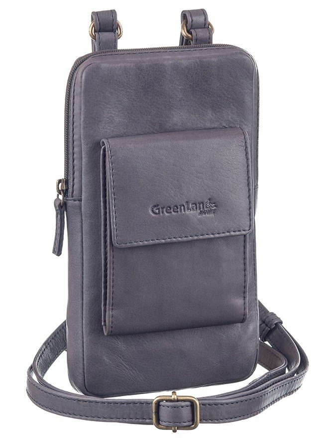 GreenLand Nature Gsm-tasje NATURE Soft met opgestikte portemonnee voor pasjes en rfid-bescherming