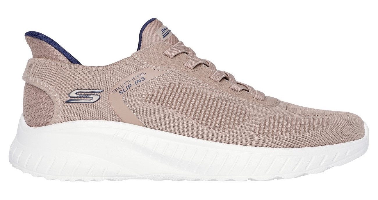 Skechers Slip-on sneakers BOBS SQUAD CHAOS-SOLID STEP , instapschoen, slippers, sneaker om in te stappen