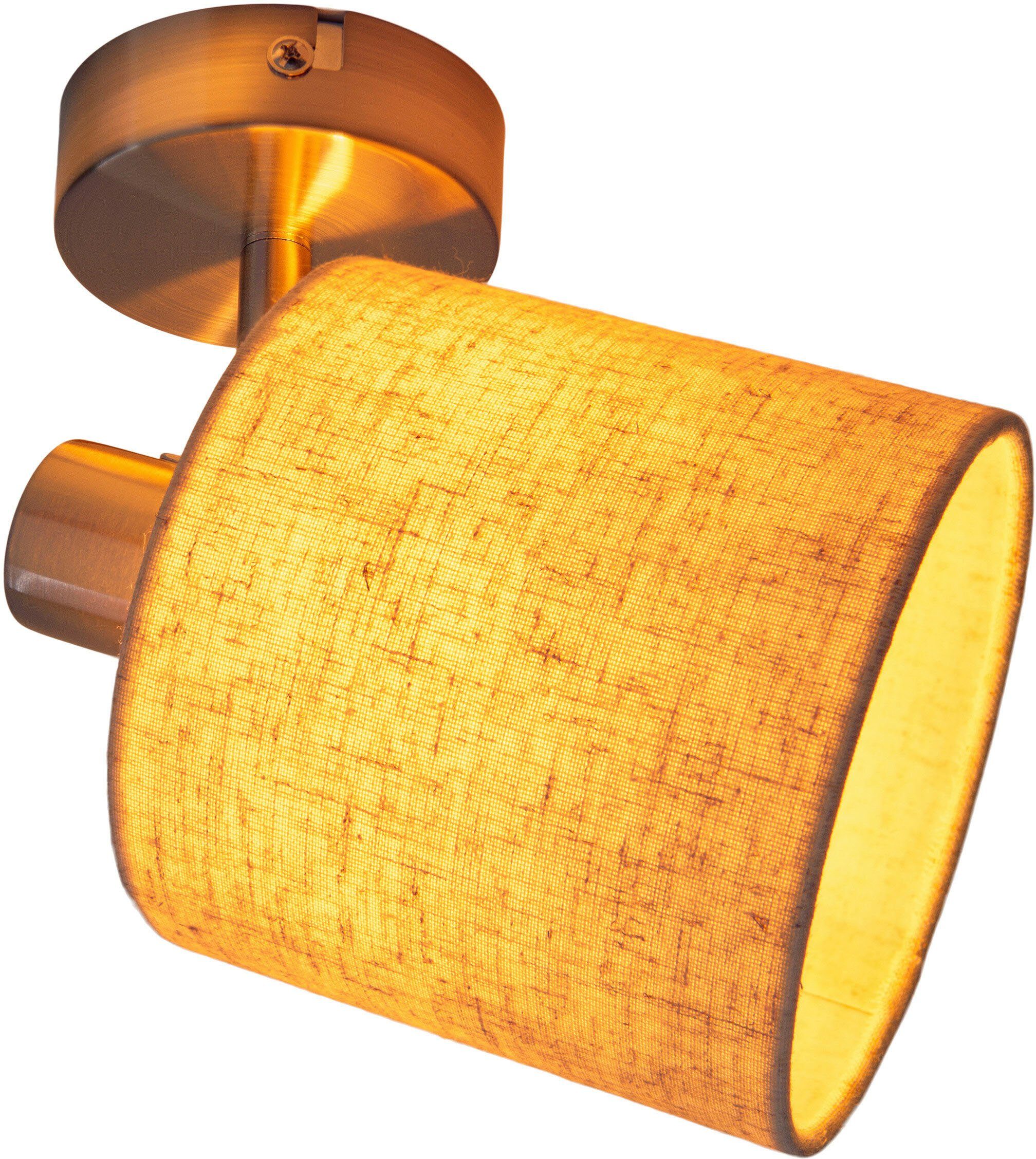 näve Plafondspot Maron Plafondlamp, wandlamp, spot, E14 max. 40W, metaal/textiel (1 stuk)
