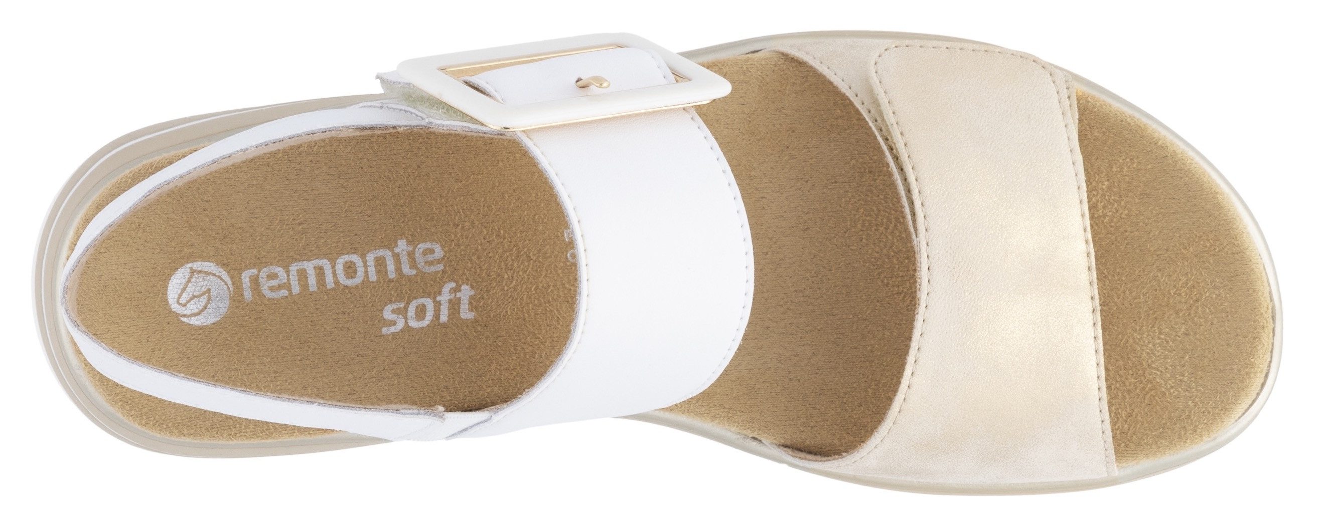 Remonte Sleehaksandaaltjes , zomerschoen, riemensandaal met comfortabel soft voetbed