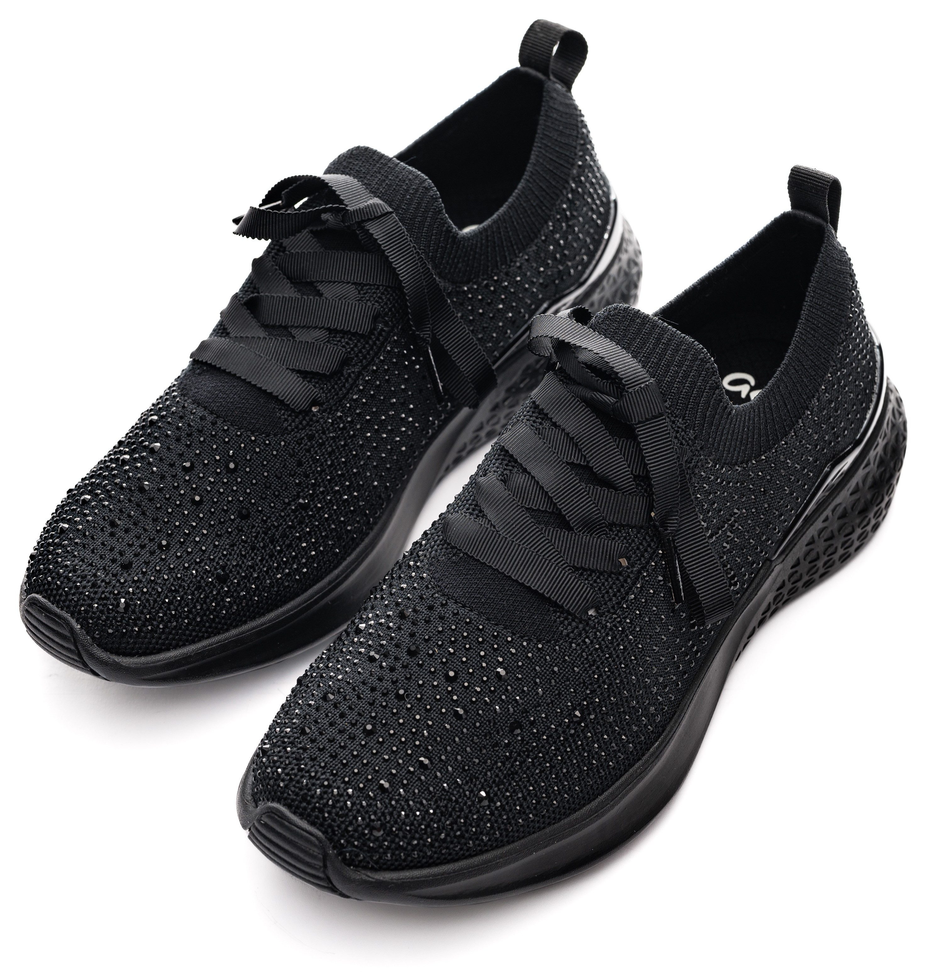 Ara Slip-on sneakers Maya , veterschoen, slipper in brei-look, h-breedte