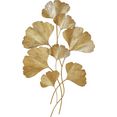 leonique sierobject voor aan de wand ginkgo, goudkleurig wanddecoratie, van metaal, woonkamer goud