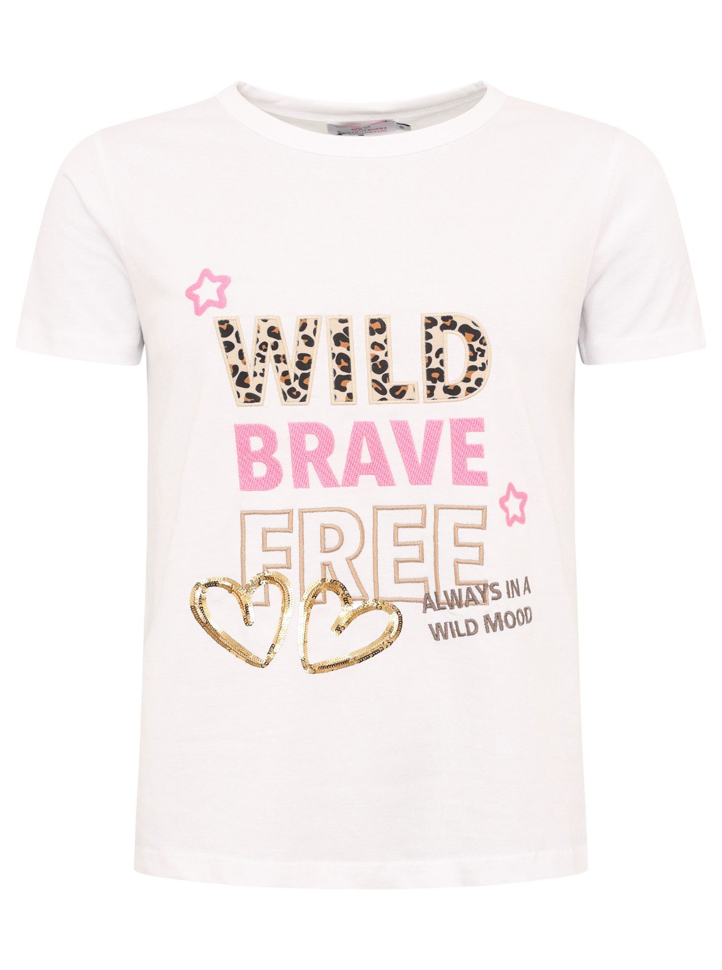 Zwillingsherz T-shirt Wild Brave Free