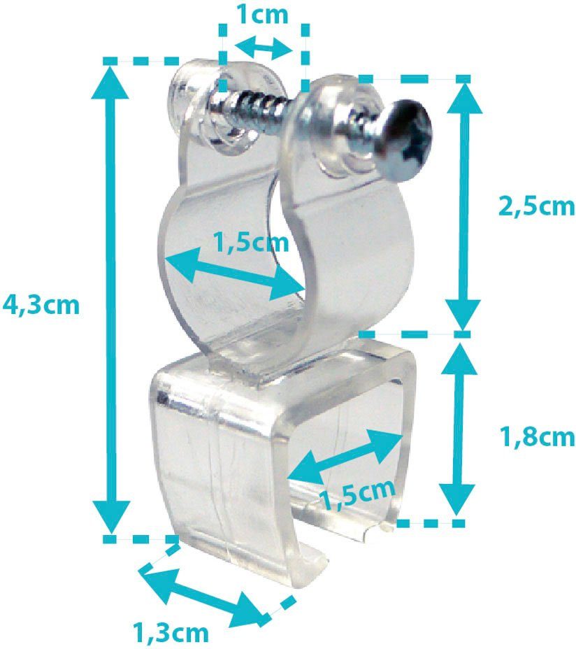 Good Life Railhouder Tiane voor u-rails (set, 2 stuks)
