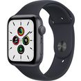 apple smartwatch watch se gps, 44 mm grijs