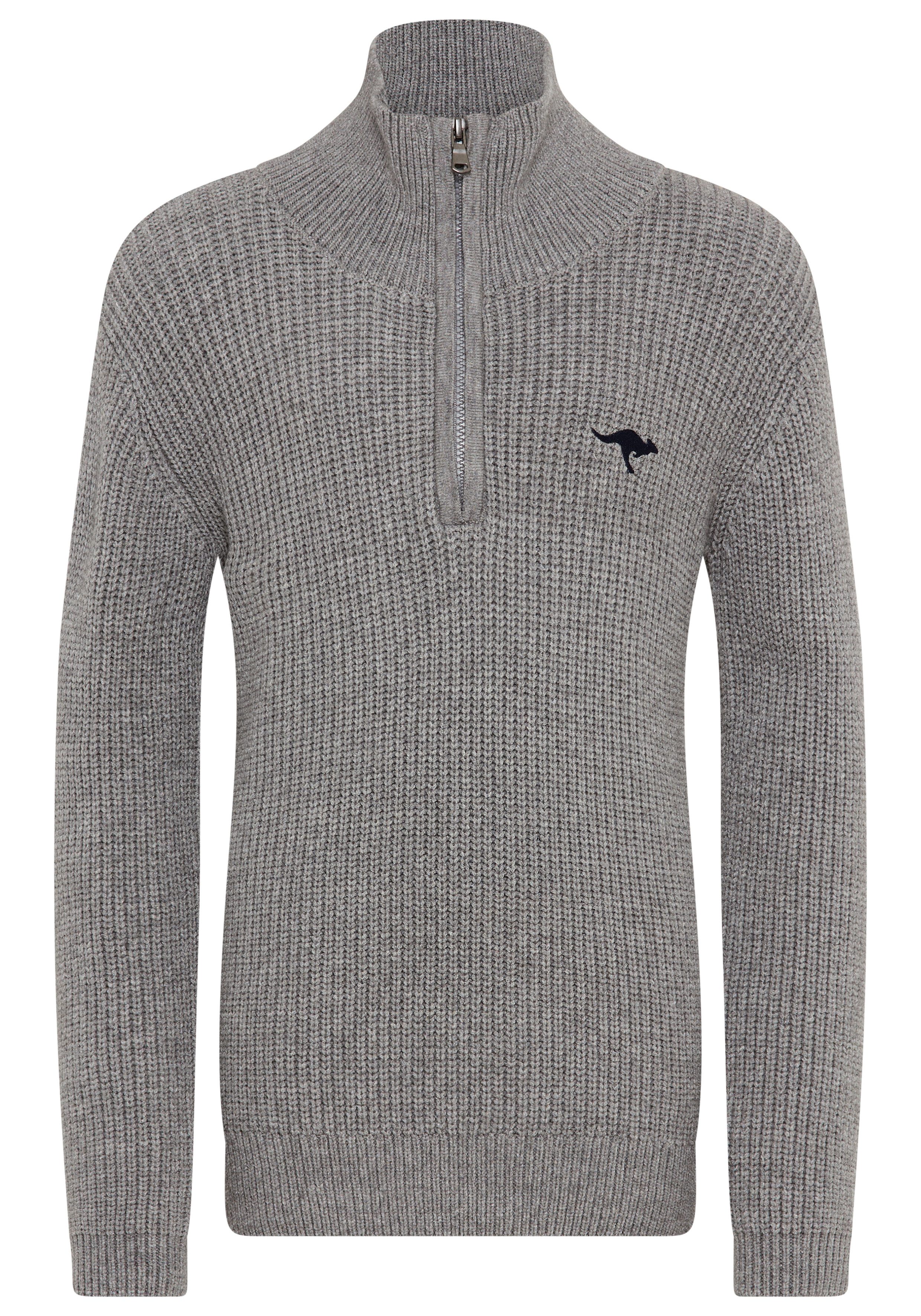 KangaROOS Gebreide trui Troyer, Pullover met rits