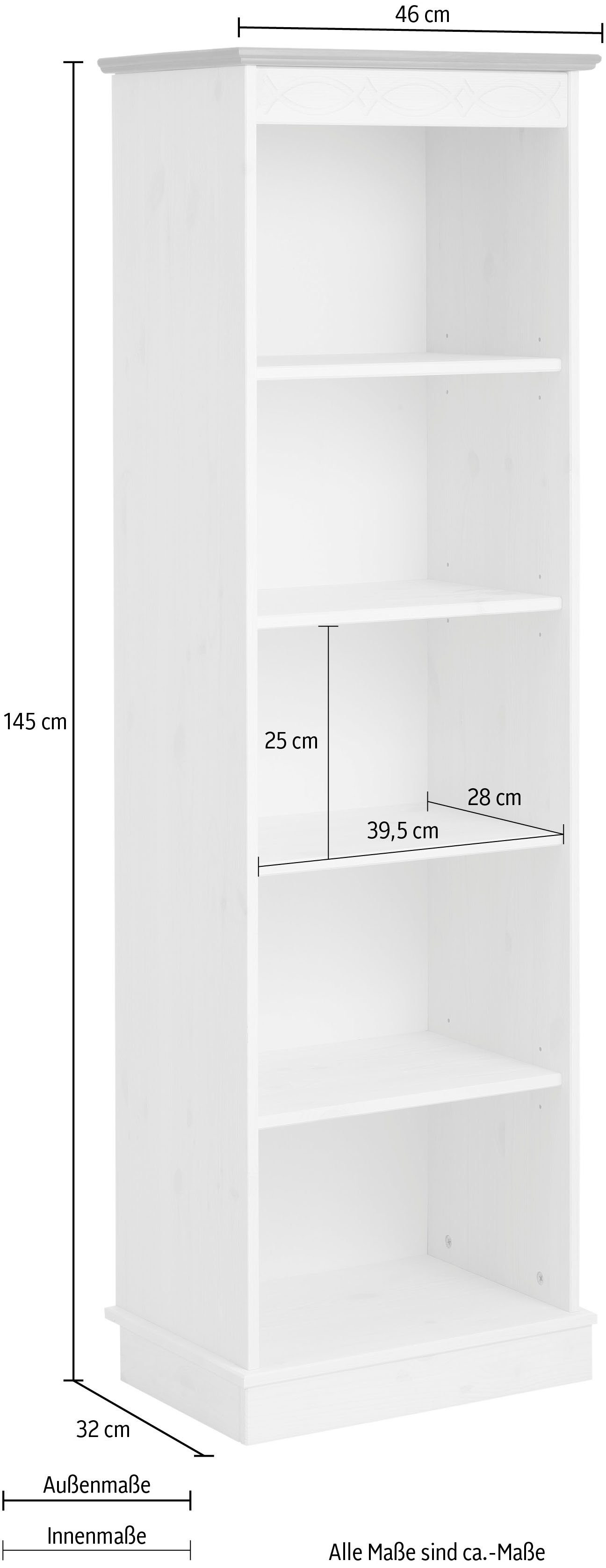 Home affaire Staand rek Indra Hoogte 145 cm