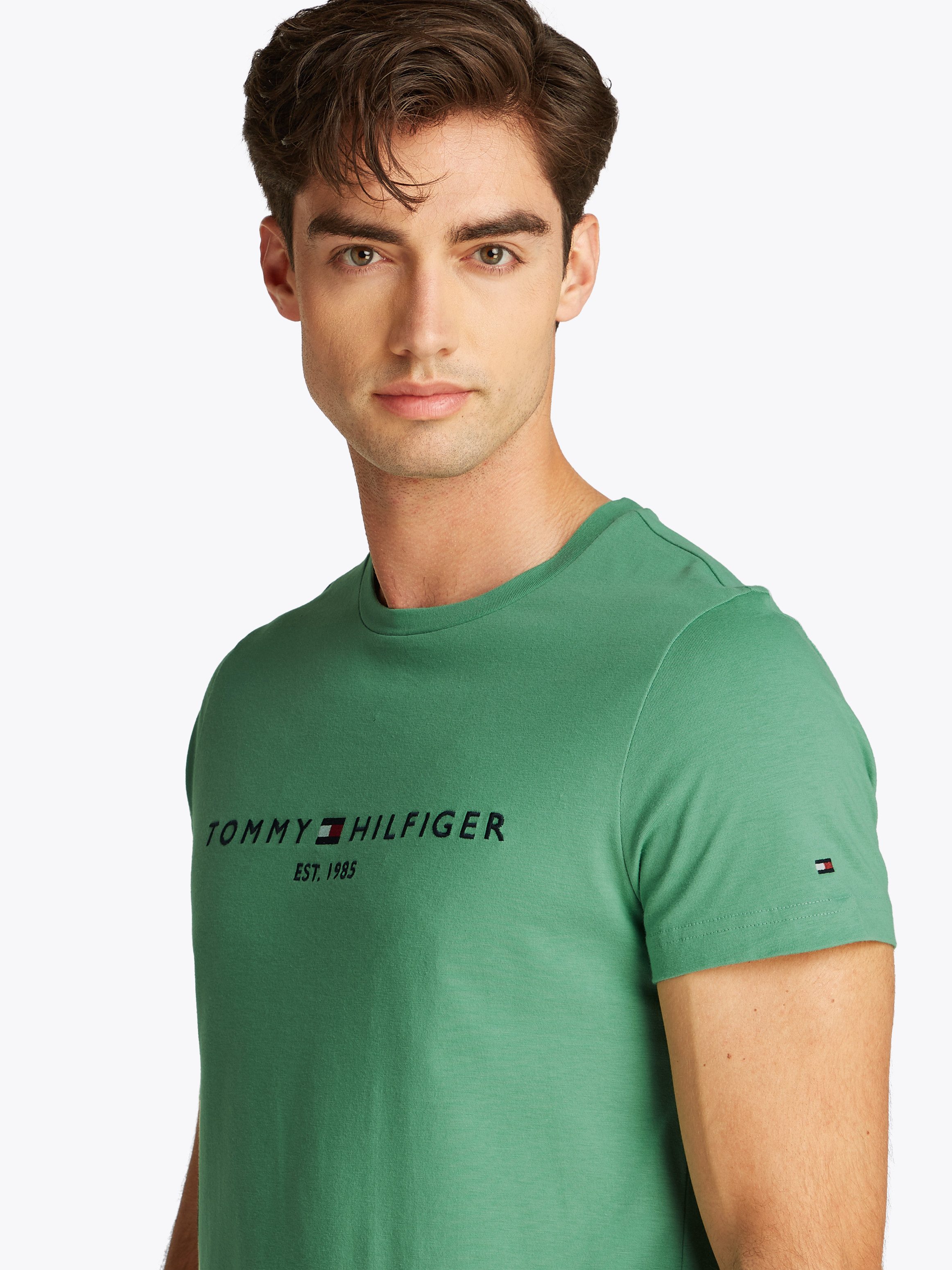 Tommy Hilfiger T-shirt Tommy Logo Tee van duurzaam katoen