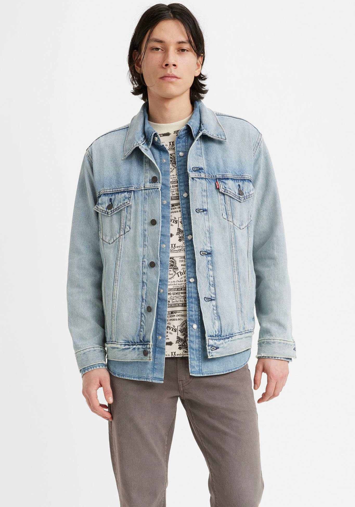 Levi's Jeansjack NEW RELAXED FIT TRUCK heren tussenjacks maat XL blauw