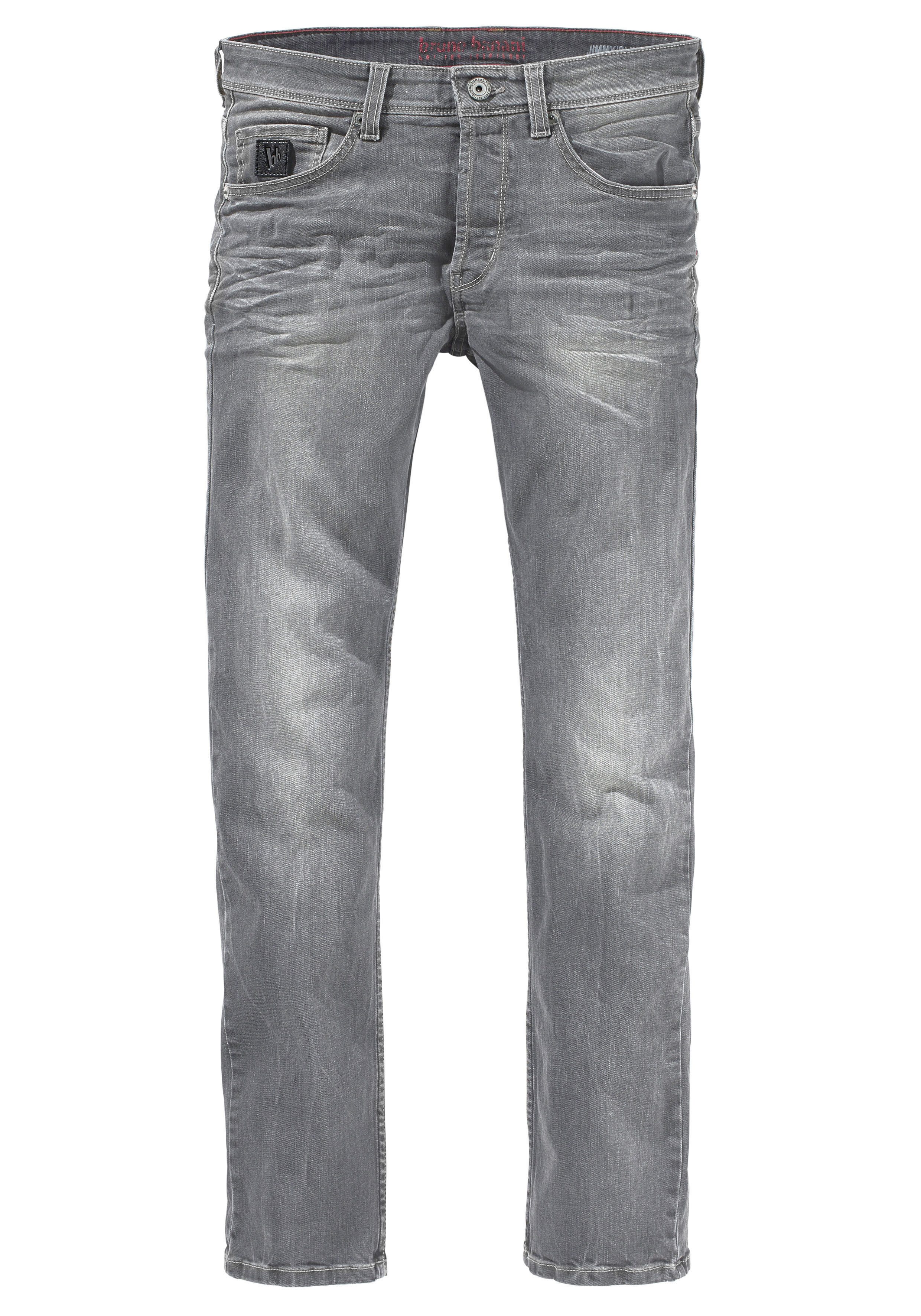 Bruno Banani Slim fit jeans Jimmy (stretch) smalle pijp, lage taillehoogte, met knoopsluiting