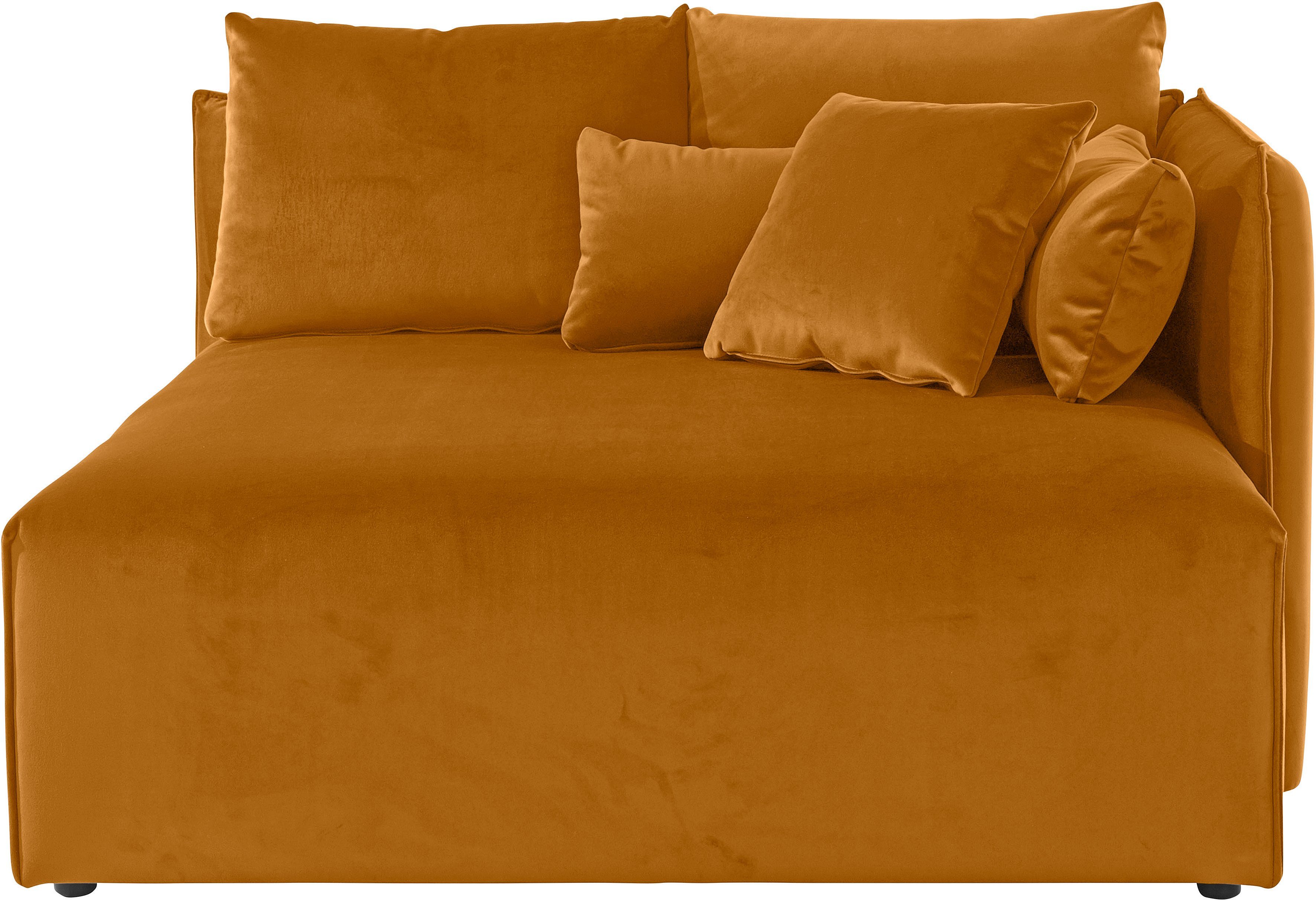 andas Ottomane Nöre korte lounge-module - zelf samenstellen, breedte 138 cm, diepte 128 cm