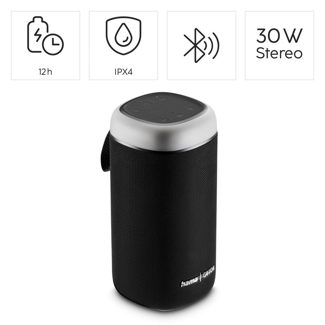 Hama Bluetooth luidspreker Bluetooth®-luidspreker Glow Pro (waterdicht IPX4, 5 lichtmodi, 30W)