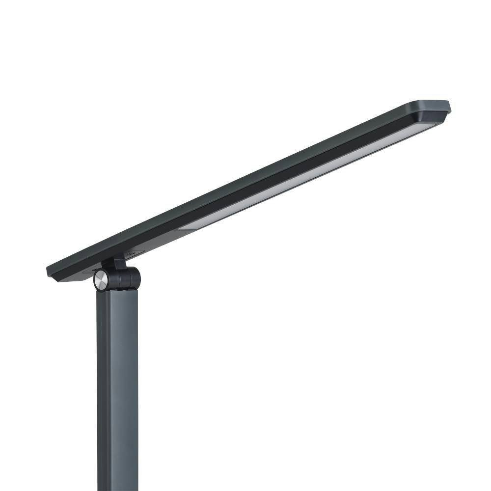 EGLO Tafellamp INIESTA Nachttafellamp touch dimbaar, USB-oplaadfunctie, grijs en zwart (1 stuk)