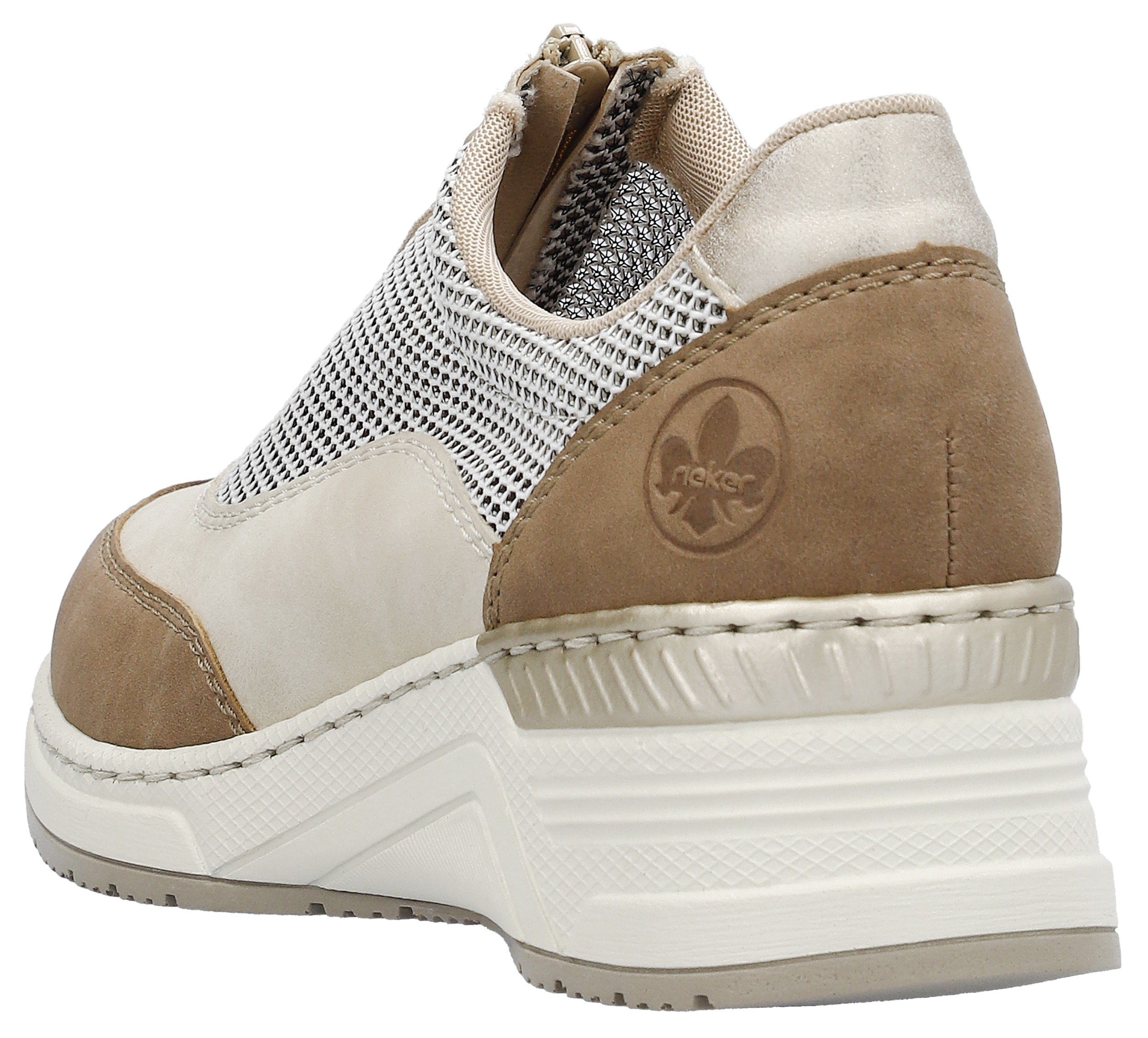 Rieker Plateausneakers Slipper, vrijetijdsschoen met verwijderbare binnenzool