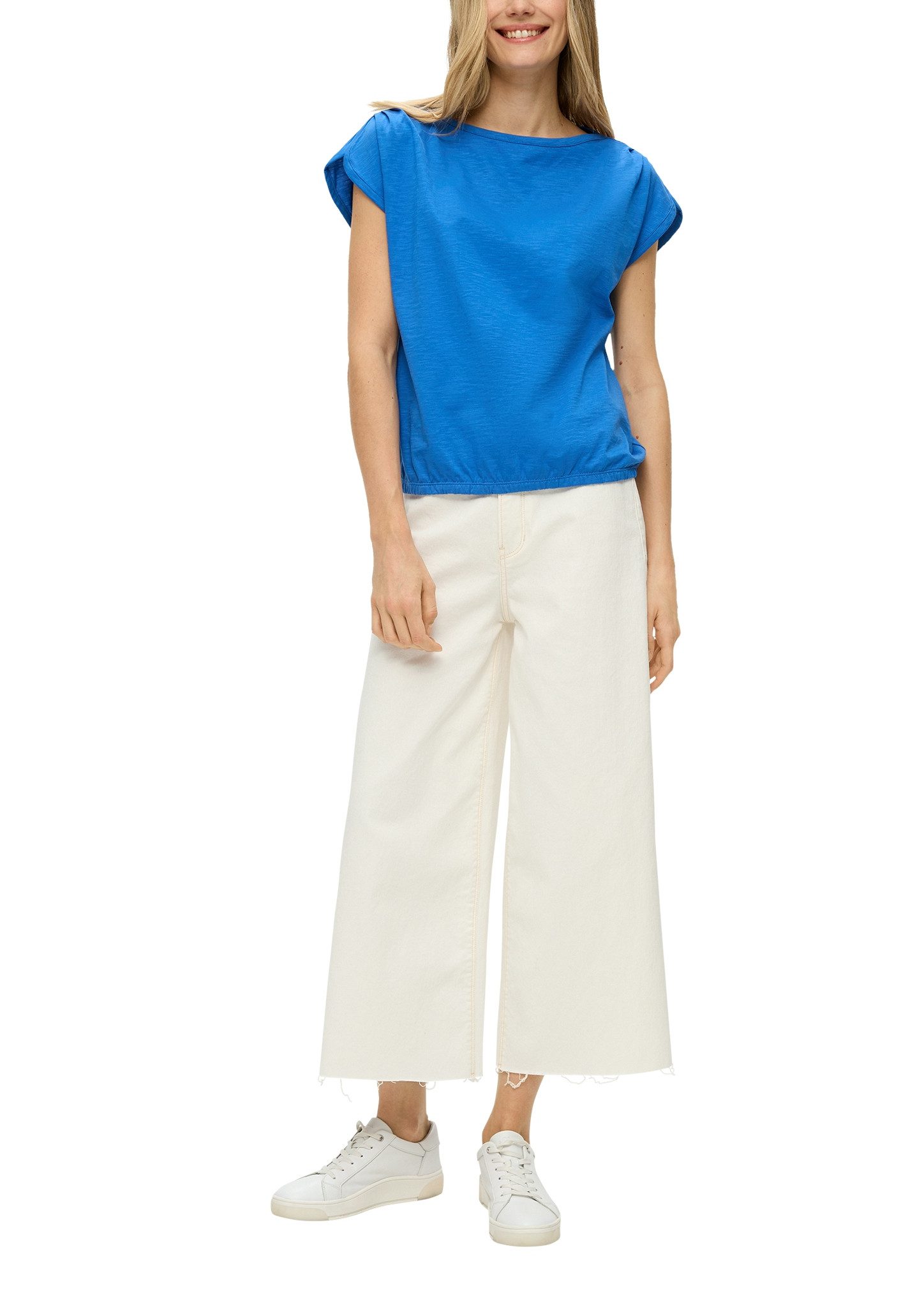 s.Oliver T-shirt met u-boot-kraag