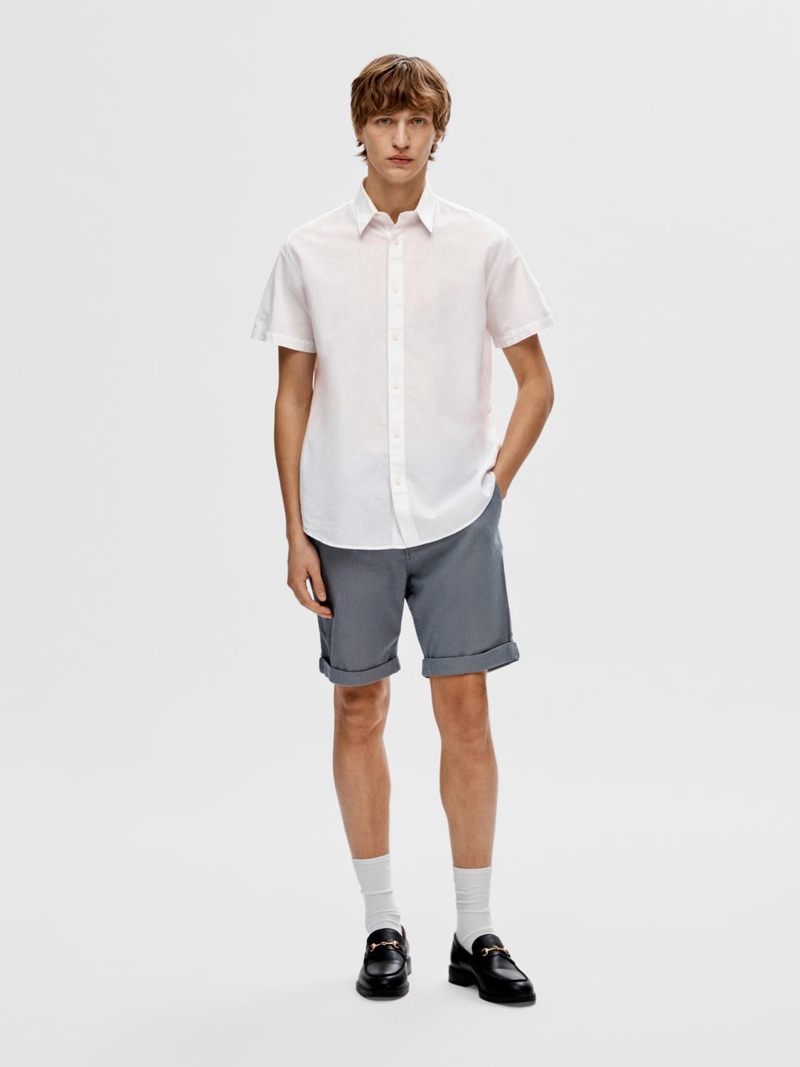 SELECTED HOMME Overhemd met korte mouwen SLHREG-SUN SHIRT SS NOOS