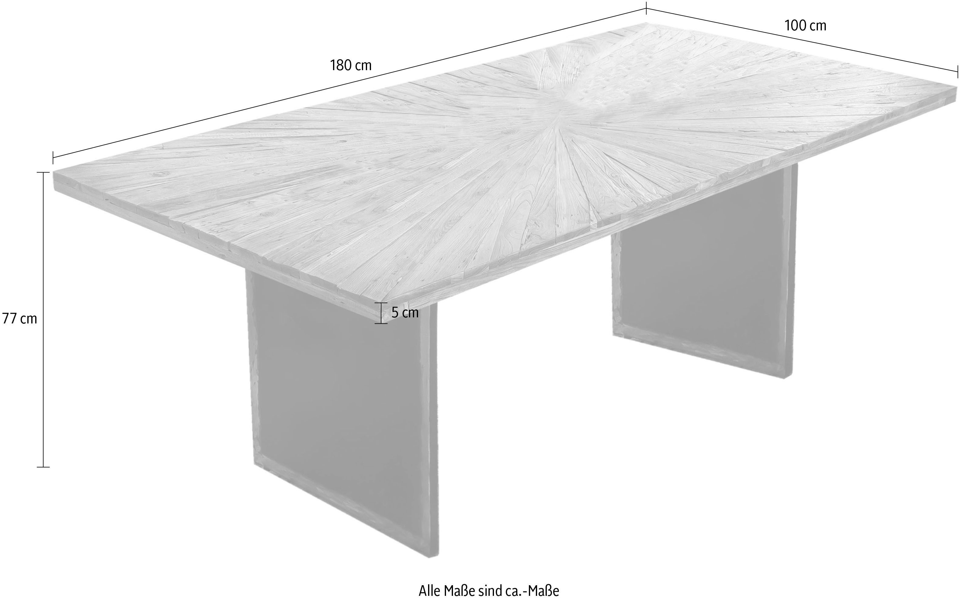 INOSIGN Eettafel met extravagant zonnenontwerp (1 stuk)