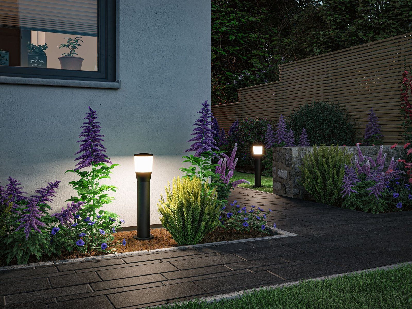 Paulmann Led-bolderlamp Bako IP44 500mm max. 20W 230V antraciet E14 aluminium (1 stuk)