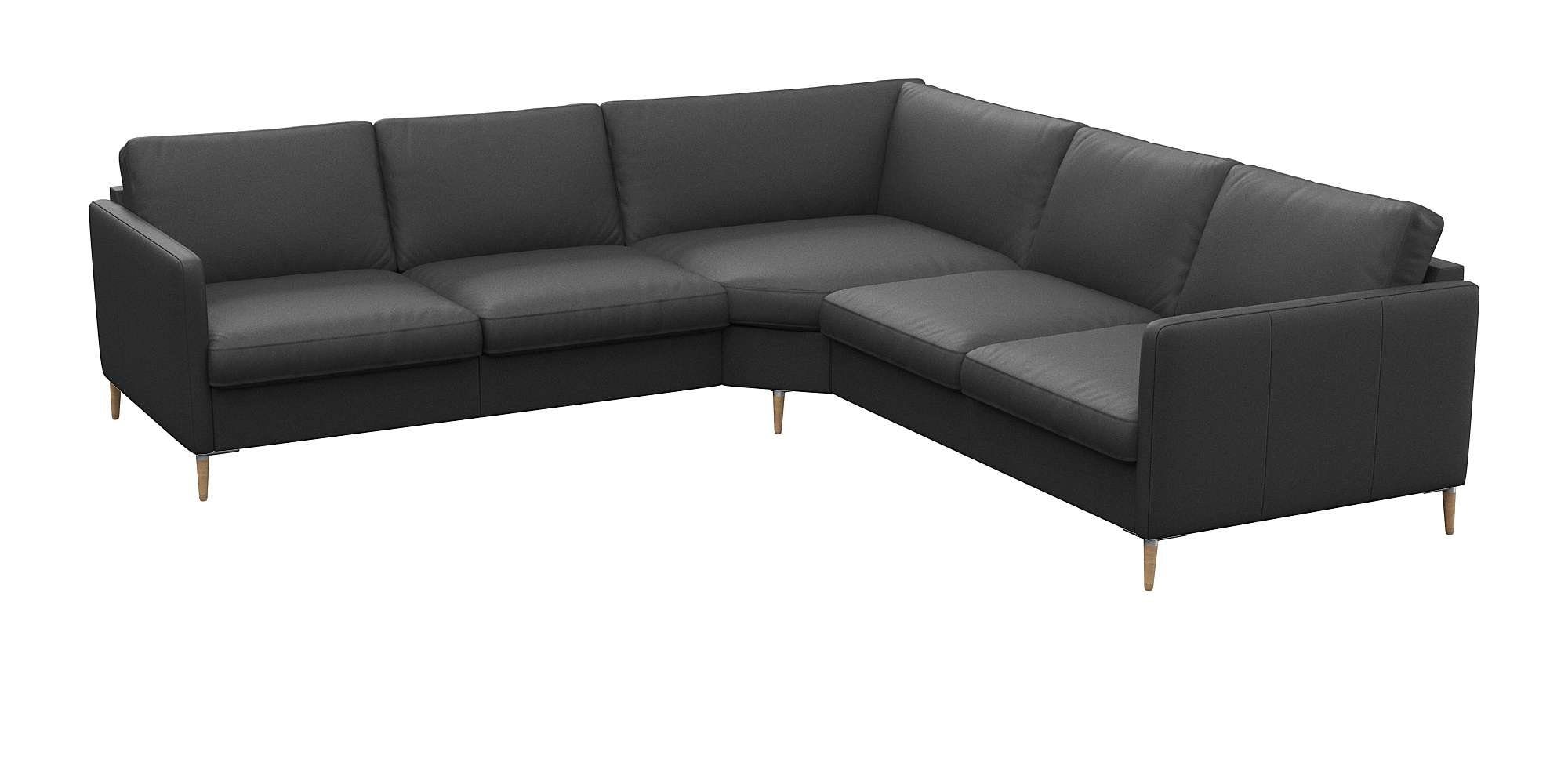 FLEXLUX Hoekbank Fiore, gelijkbenig, comfortabel door hoogwaardige zitconstructie