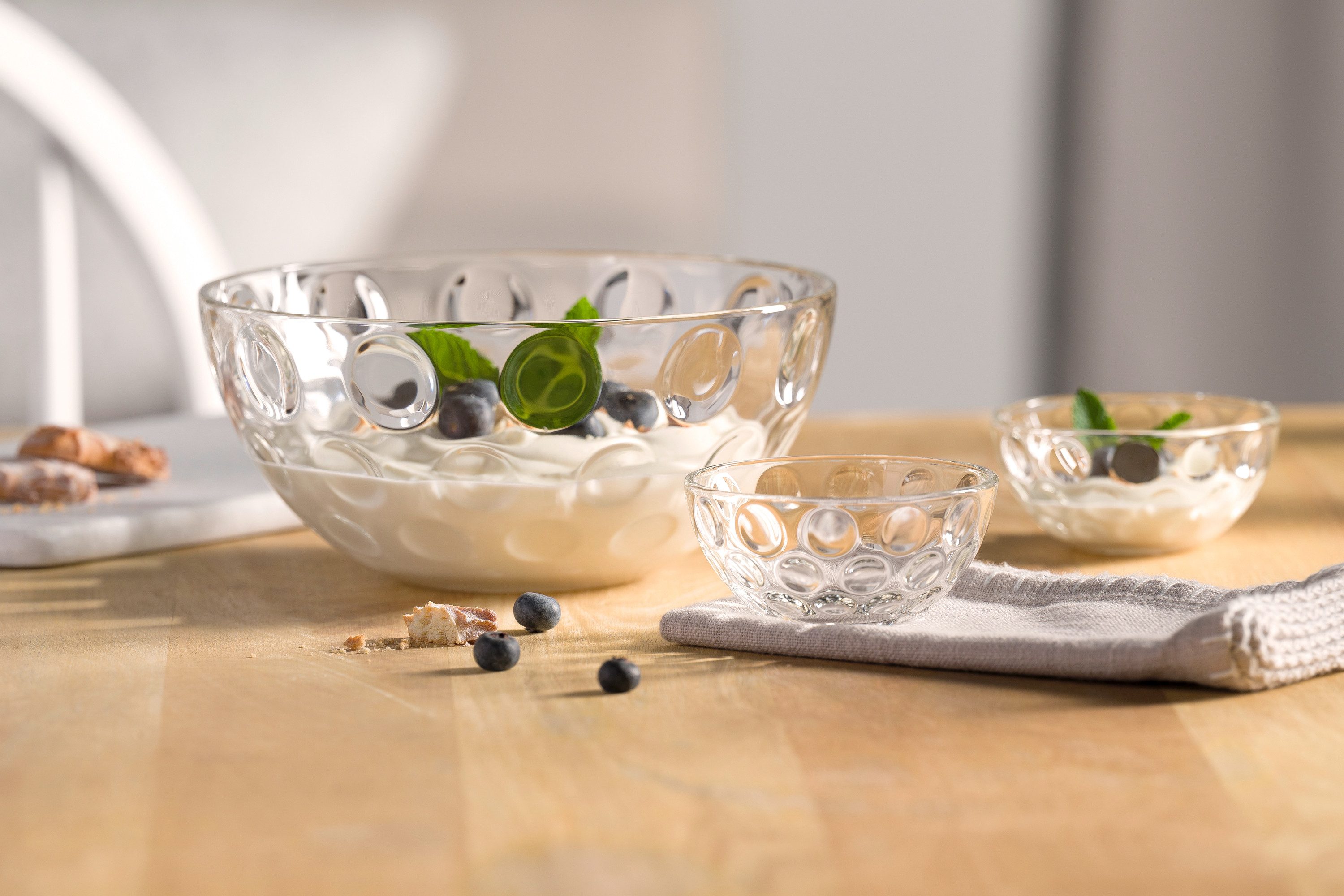 LEONARDO Schaal CUCINA OPTIC, 4-delig set Geschikt voor de vaatwasser (set, 4-delig)