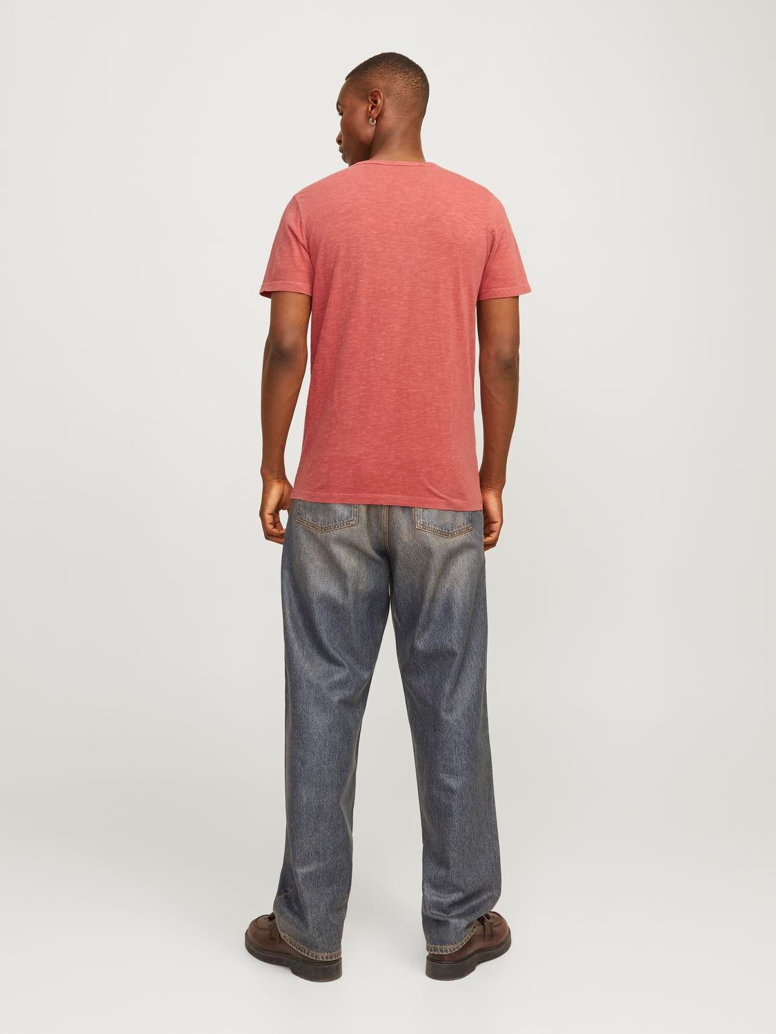 Jack & Jones T-shirt JJESPLIT NECK TEE SS NOOS