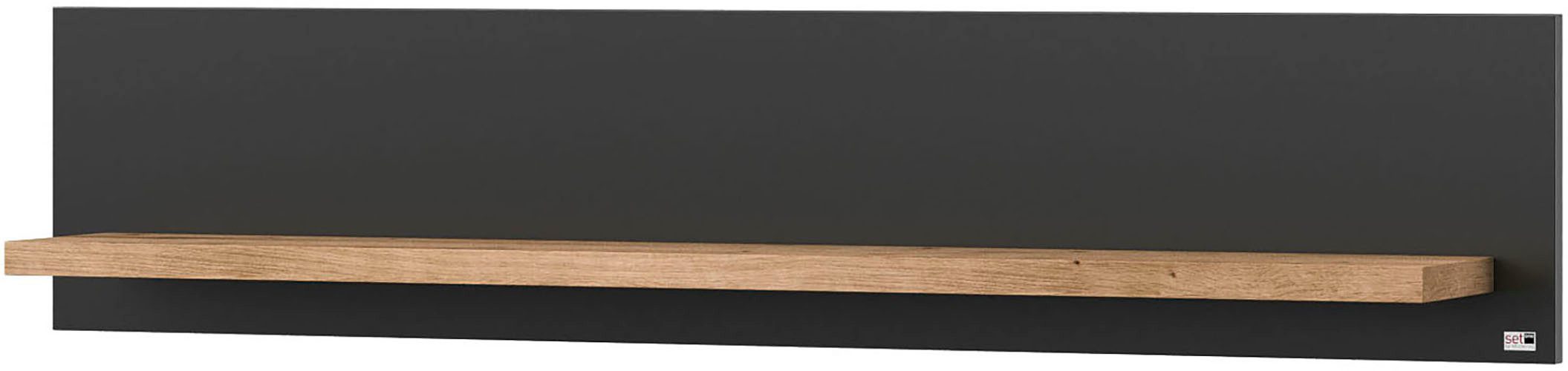 set one by Musterring Wandplank York in drie maten en kleuren, verlichting optioneel, 1 legplank