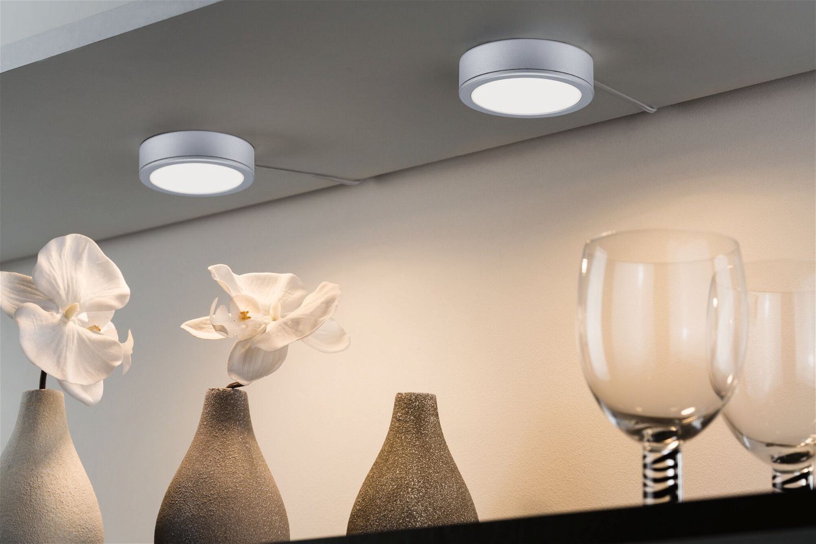 Paulmann Verlichting voor onderkast Meubel Set Pukk 3x3,5W 210lm 12/230V 2700K Kunststof/Zwart (3 stuks)
