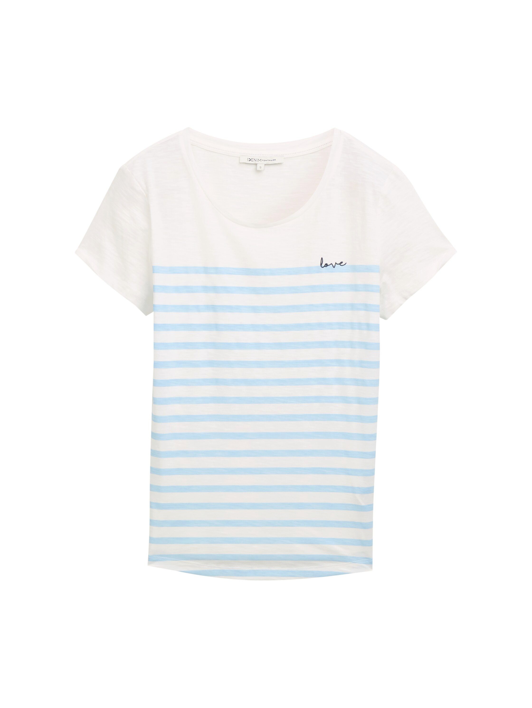 Tom Tailor Denim T-shirt met streepmotief
