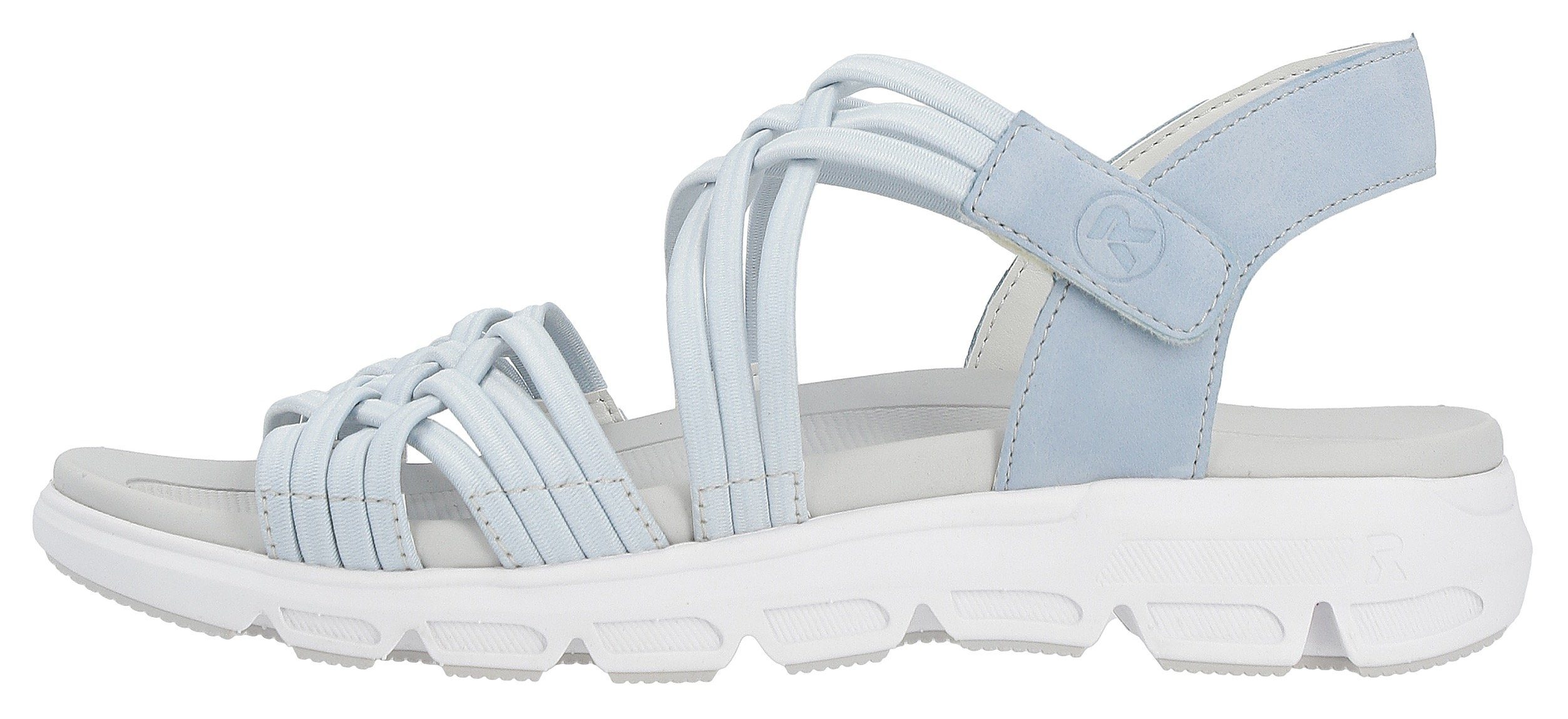 Rieker EVOLUTION Sandalen , zomerschoen, sandaal, met elastische bandjes en klittenbandsluiting