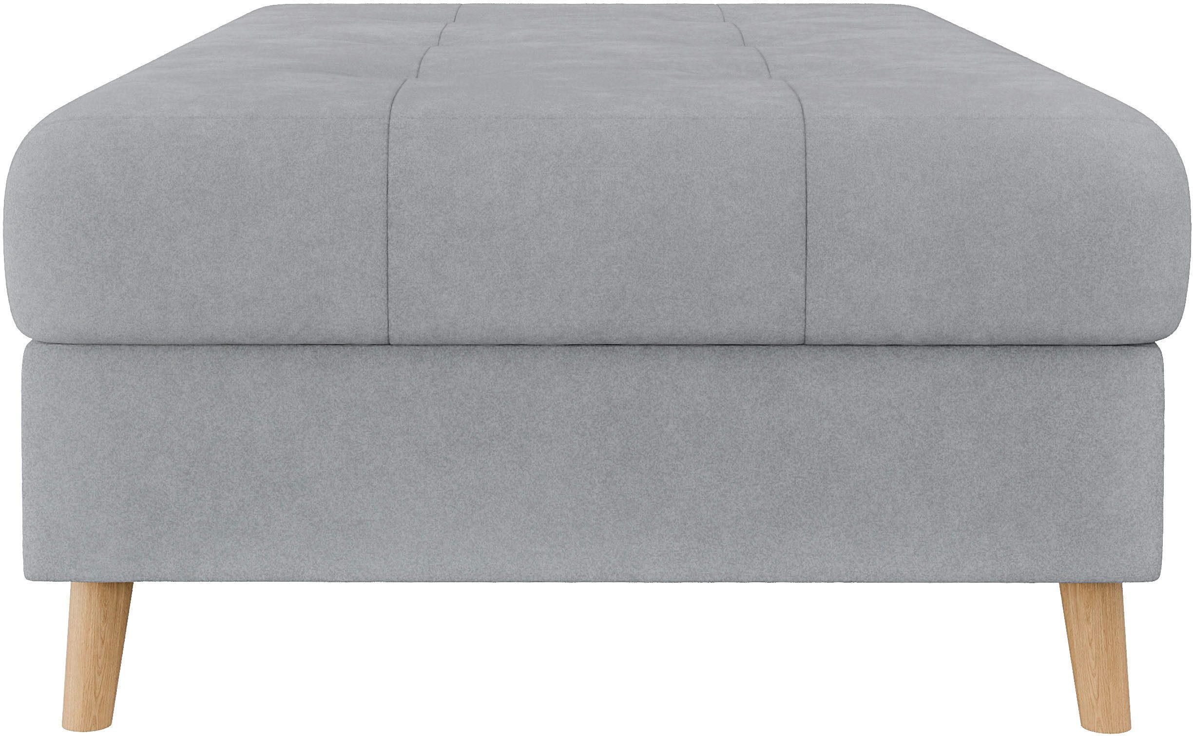 Home affaire Hocker CHARRE XXL, stiksel in het zitgedeelte, afmetingen: B/D/H: 118/73/40 cm