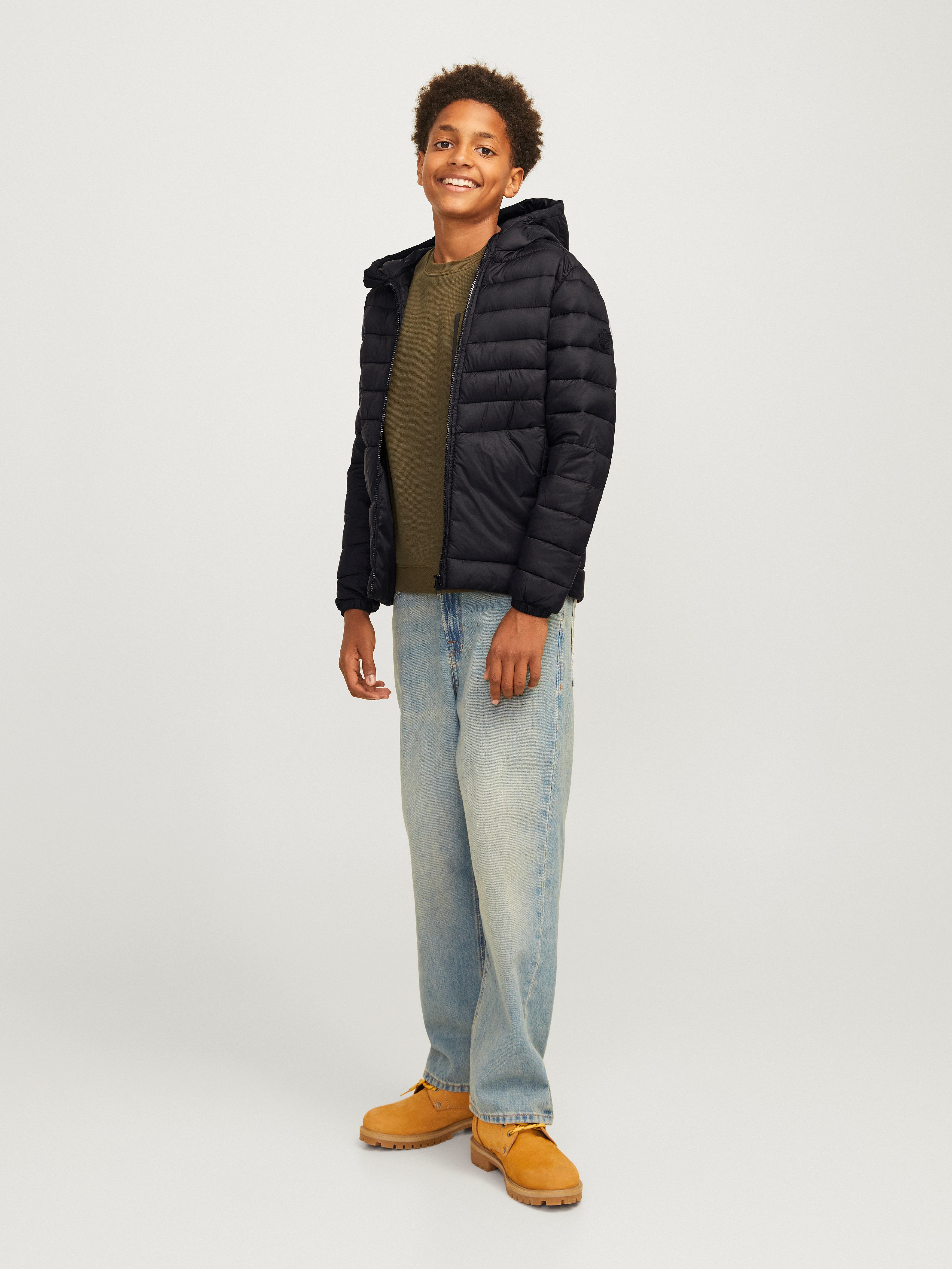 Jack & Jones Junior Gewatteerde jas JJESPRINT PUFFER HOOD NOOS JNR
