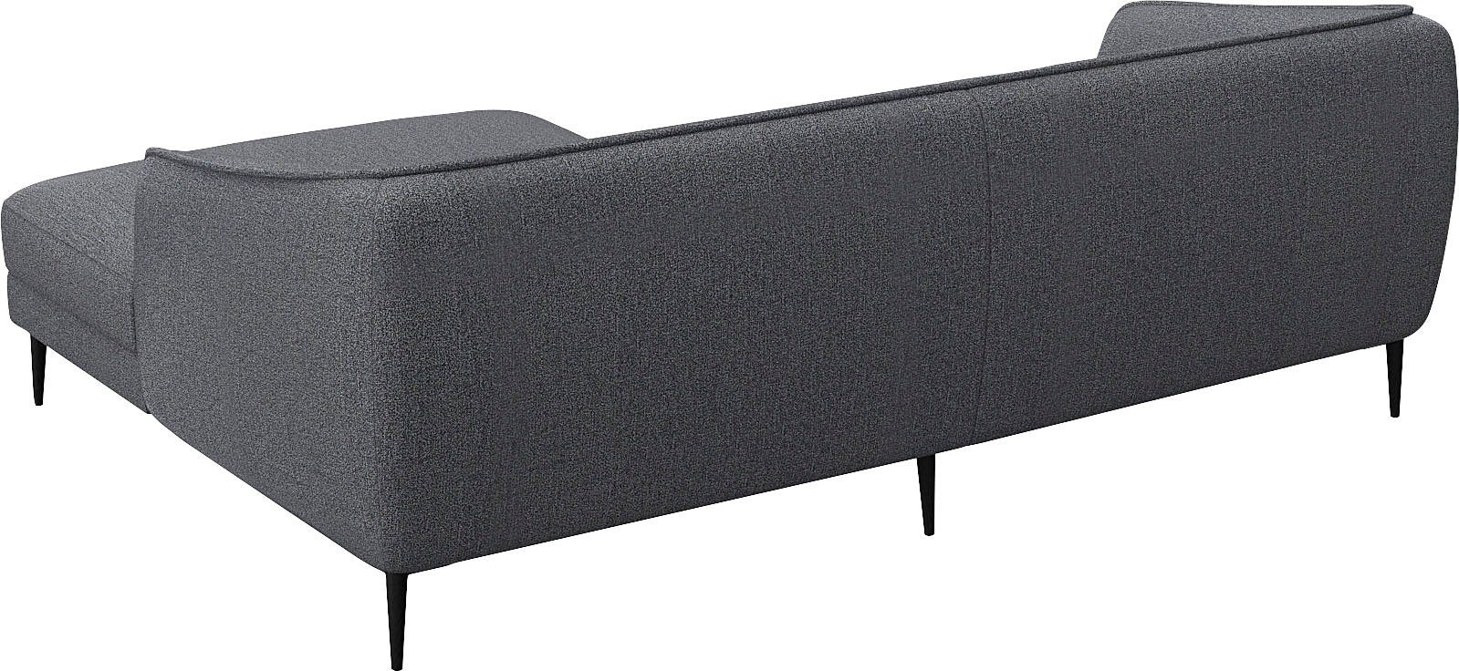 FLEXLUX Hoekbank Belle designbank, comfortabel door koudschuim in de zitting, L-vorm