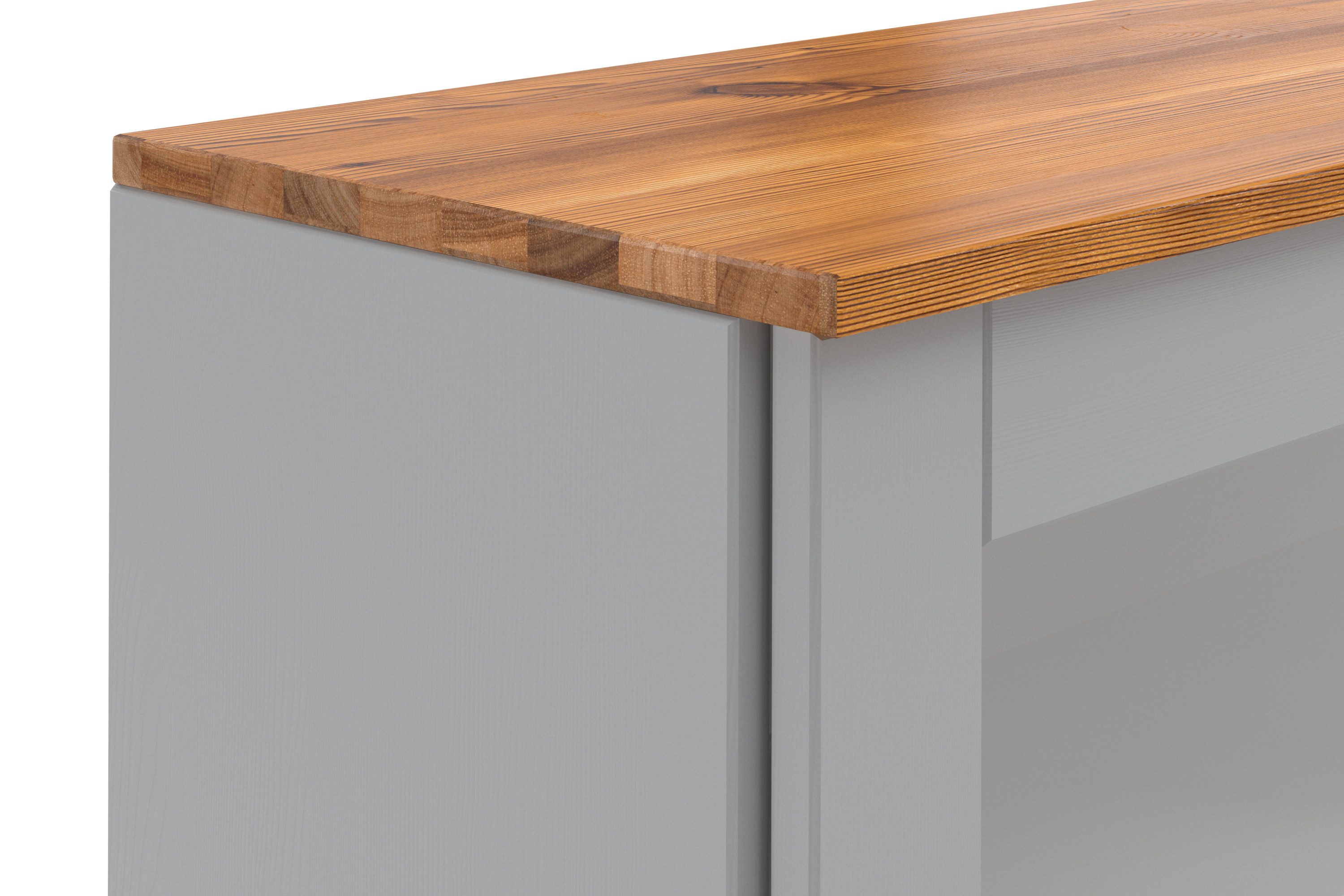 Home affaire Hangkast Alby2 Met metalen grepen en glazen deuren, breedte 100 cm