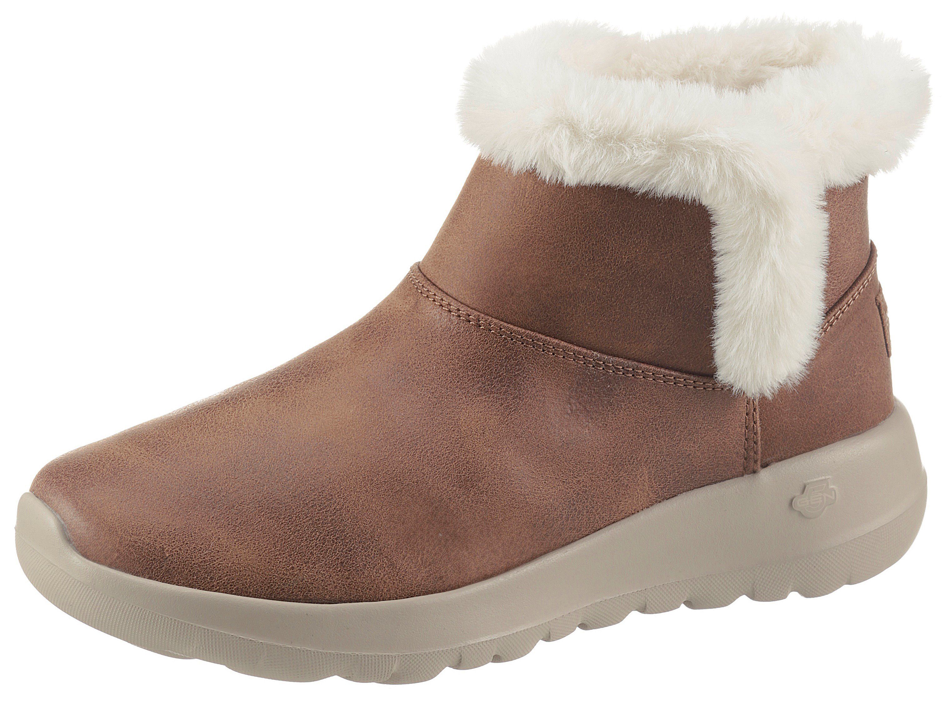 Skechers Winterlaarsjes ON-THE-GO JOY ENDEAVOR met 3m scotchgard-impregnering dames winterlaarsjes maat 35 bruin