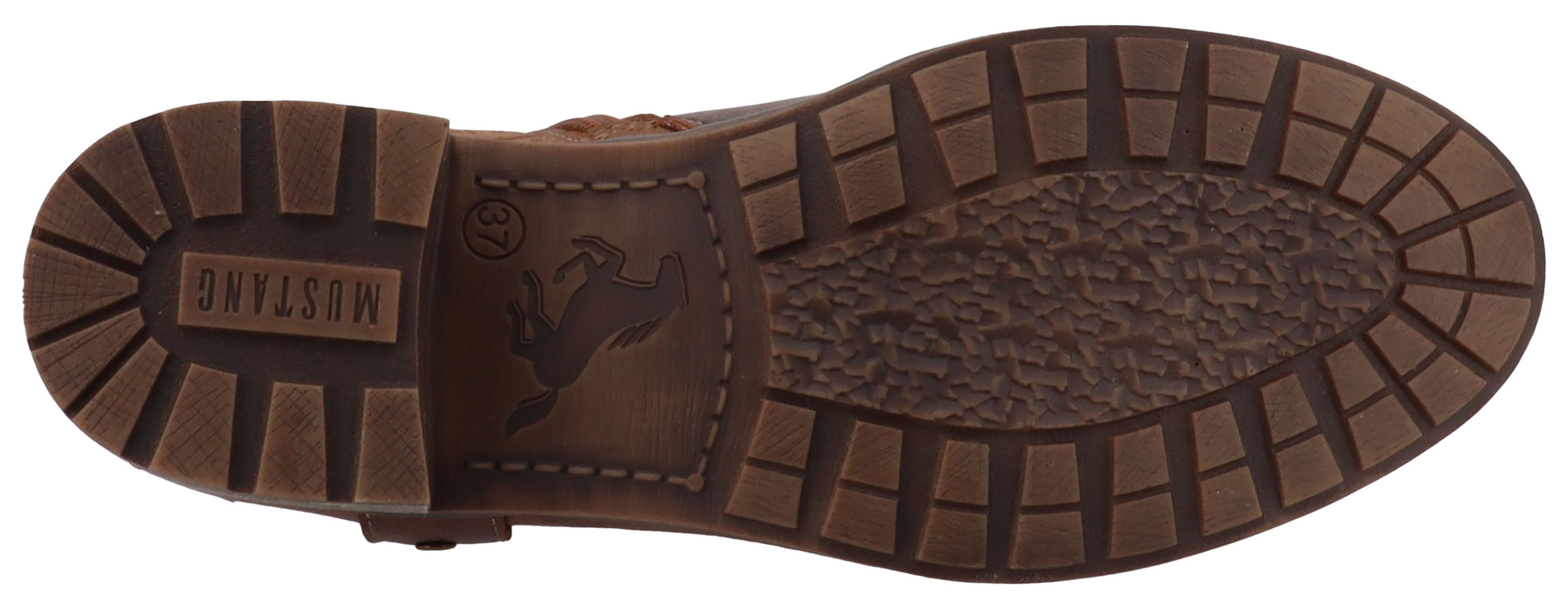 Mustang Shoes Winterlaarzen FABIENNE Enkellaarsje, westernboots in used-look