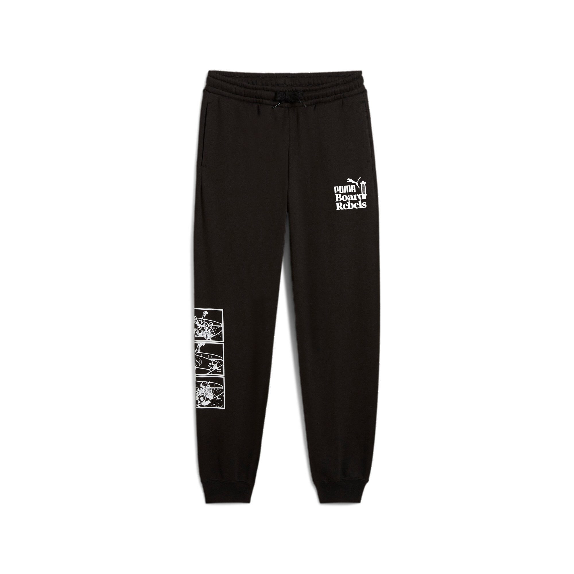 PUMA Trainingsbroek MID90S SWEATPANTS FL B jongens trainingsbroeken maat 164 zwart