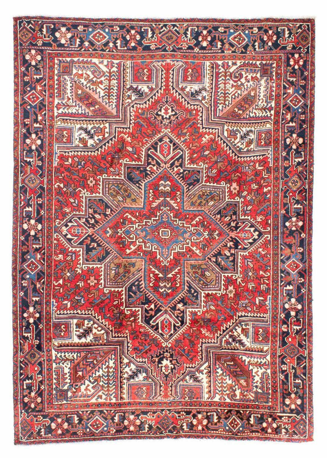 morgenland Wollen kleed Heriz medaillon rosso 305 x 216 cm Uniek exemplaar met certificaat