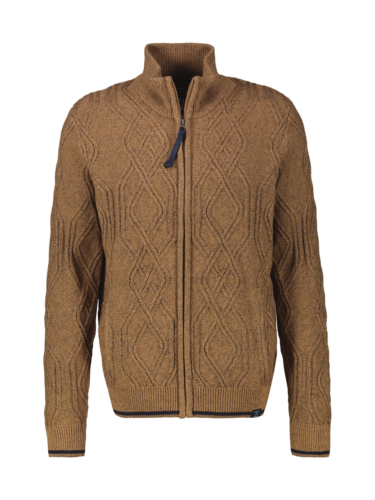 Lerros Vest LERROS Heren-vest met kabelpatroon