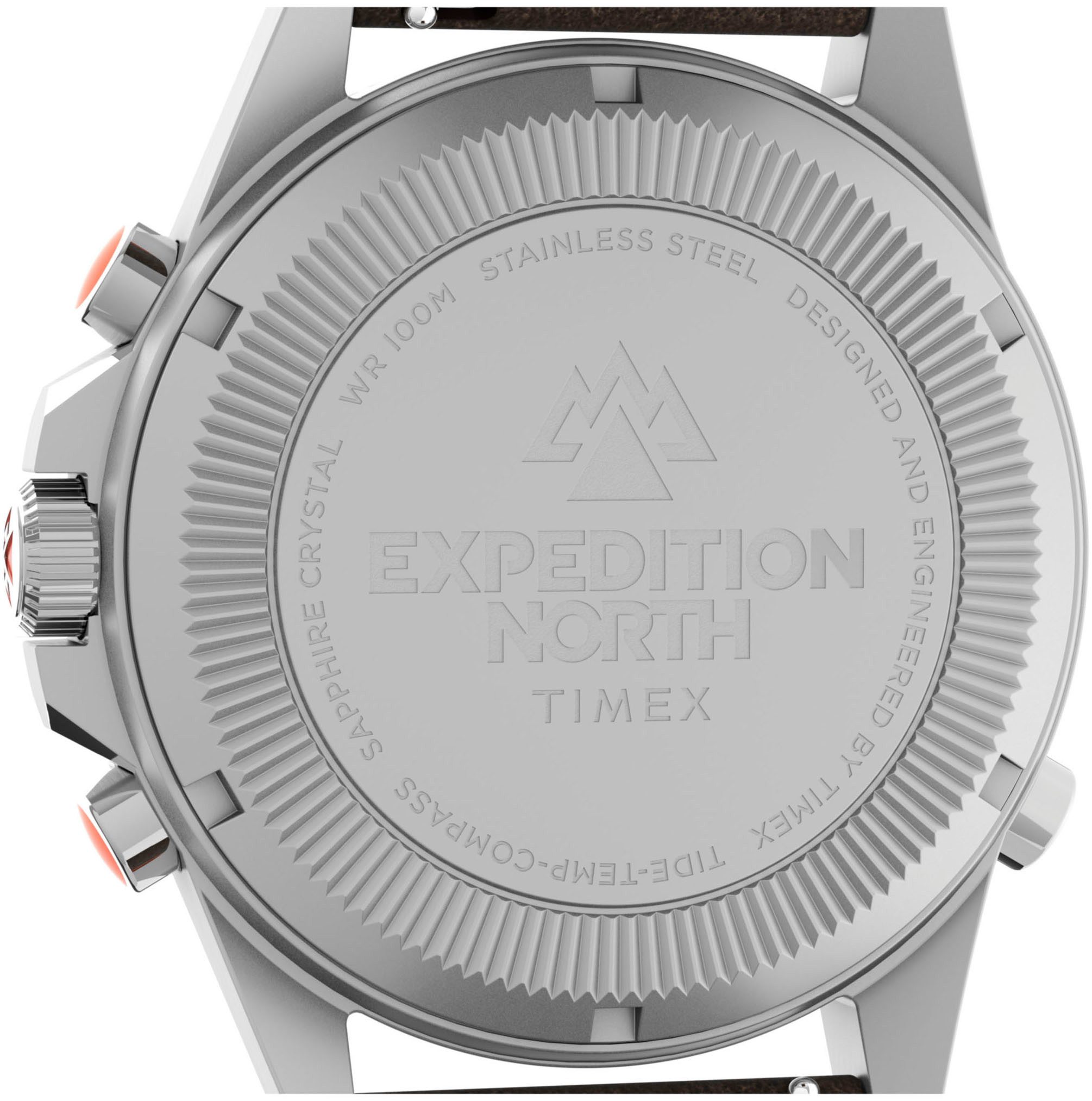 Timex Kwartshorloge TIDE/TEMP/COMPASS Armbandhorloge, herenhorloge, datum, fluorescerende wijzers, saffierglas, leren armband