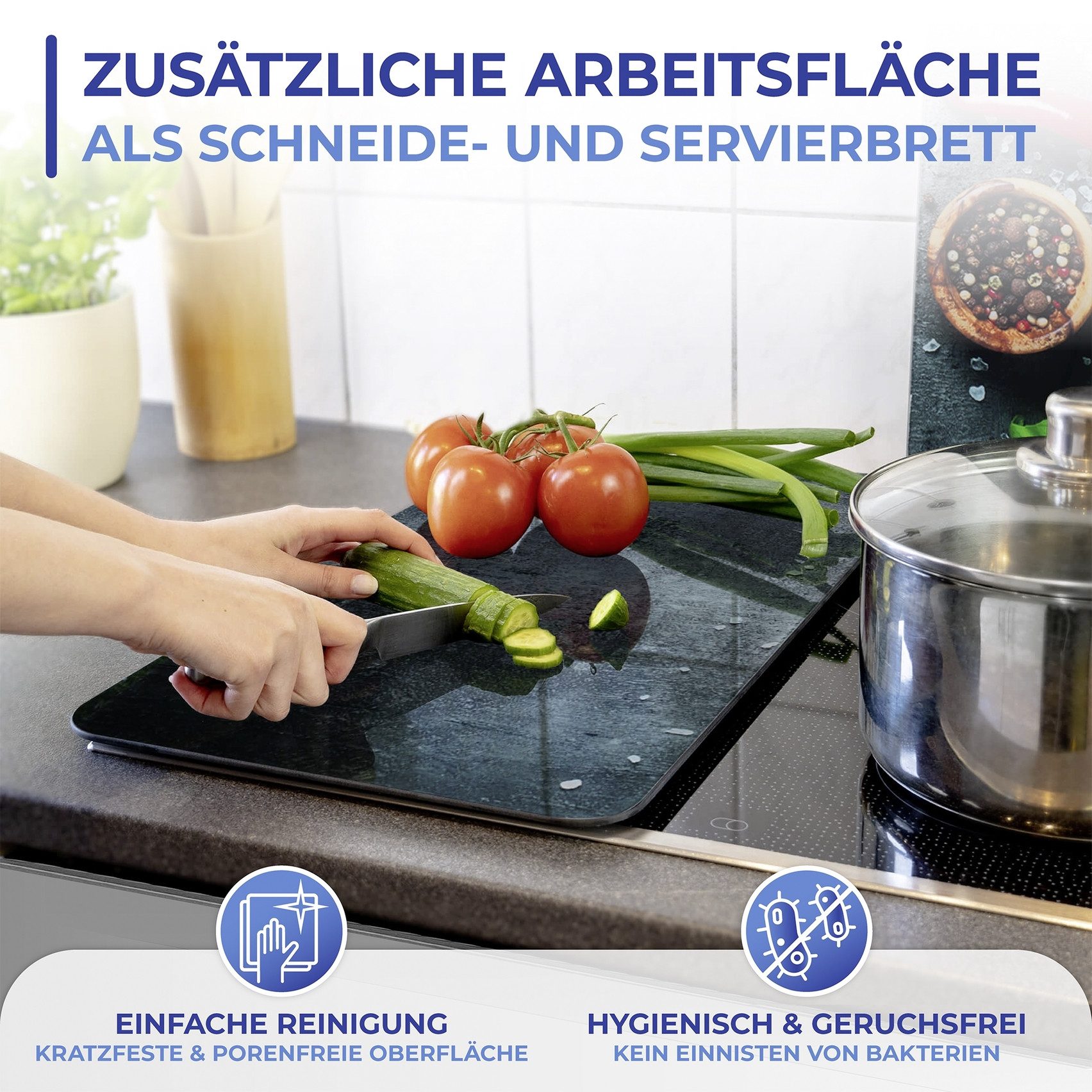 Maximex Kookplaatdeksel Universeel Model Rozemarijn (set, 2-delig)