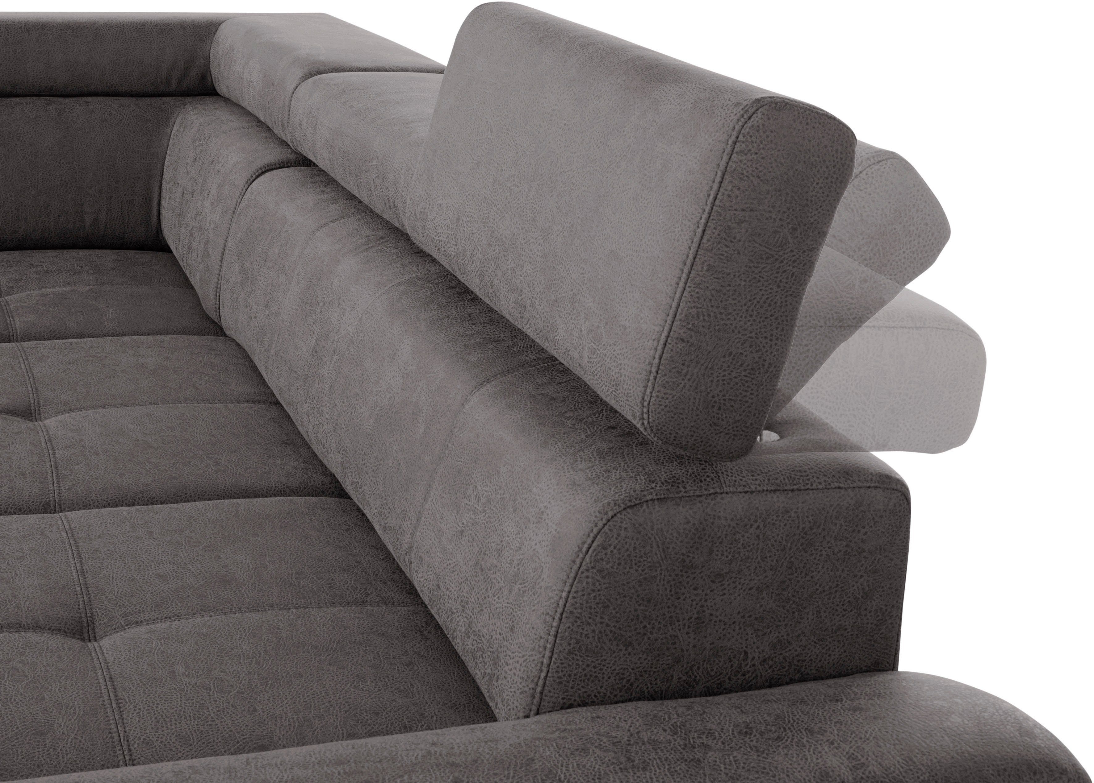 exxpo - sofa fashion Hoekbank Enya, uitgebreide afwerking, hoog zitcomfort, comfortabel, L-vorm