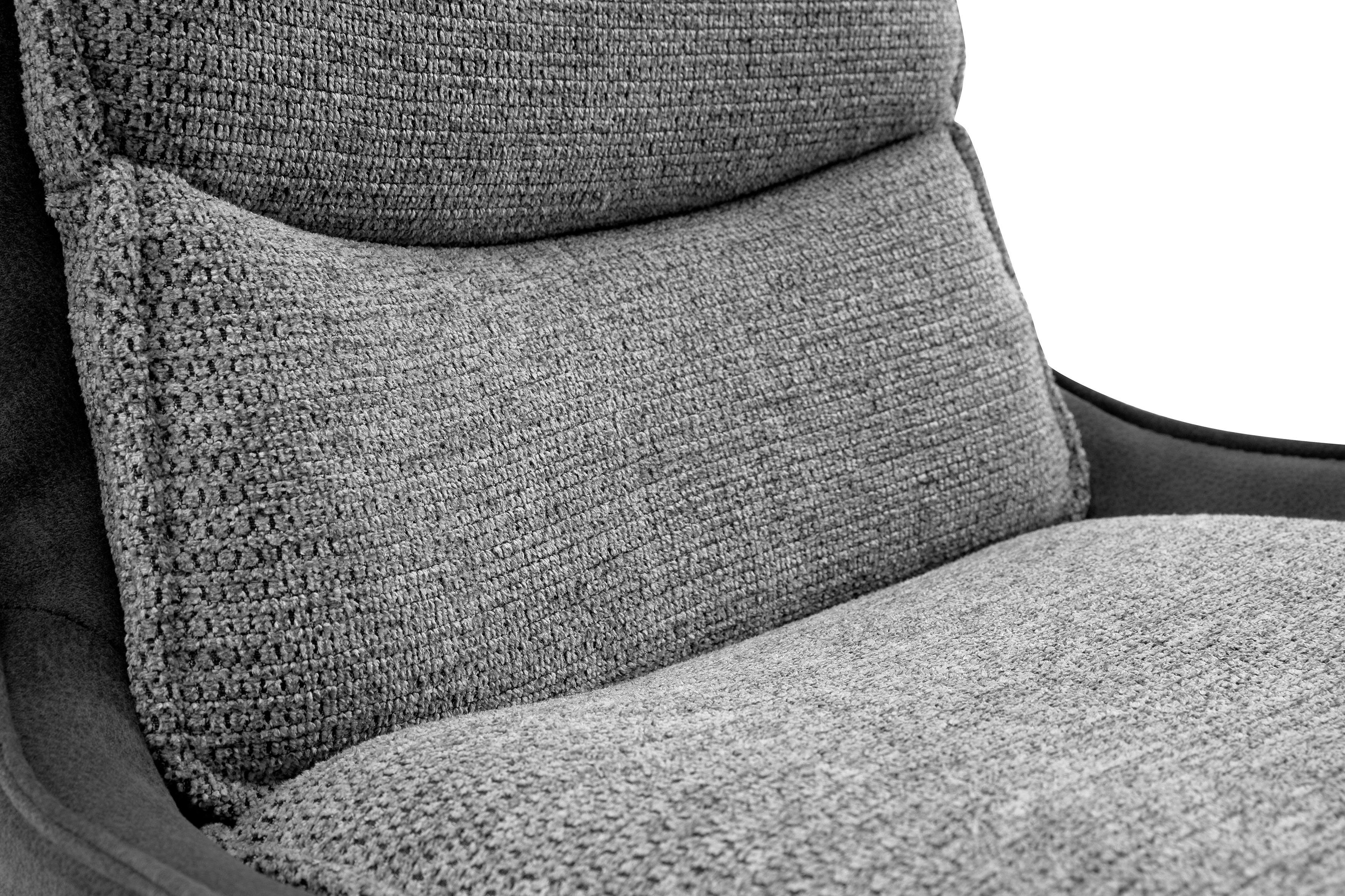 MCA furniture Stoel met 4 poten Kitami Eetkamerstoel draaibaar 360° met nivellering, bekleding, tot 120 kg (set, 2 stuks)