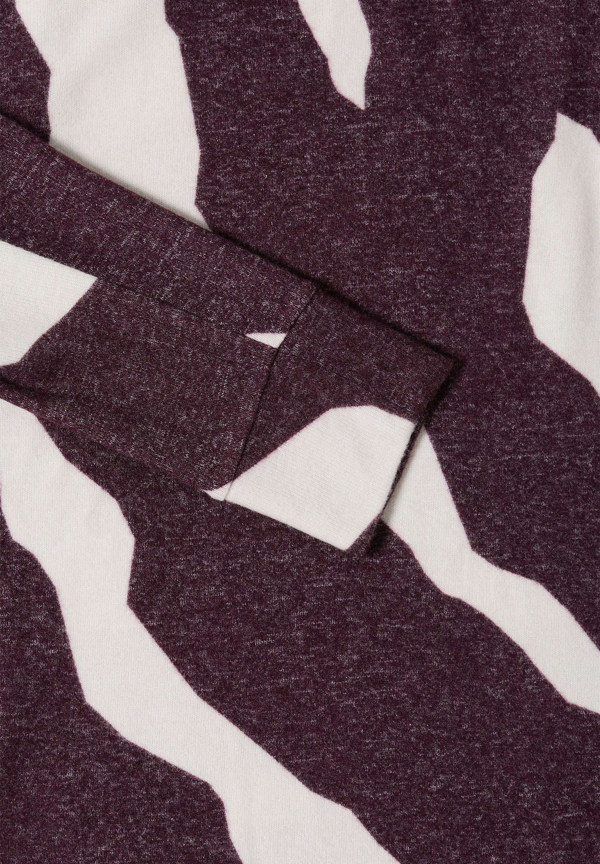 Cecil Trui met cascadehals met patroon