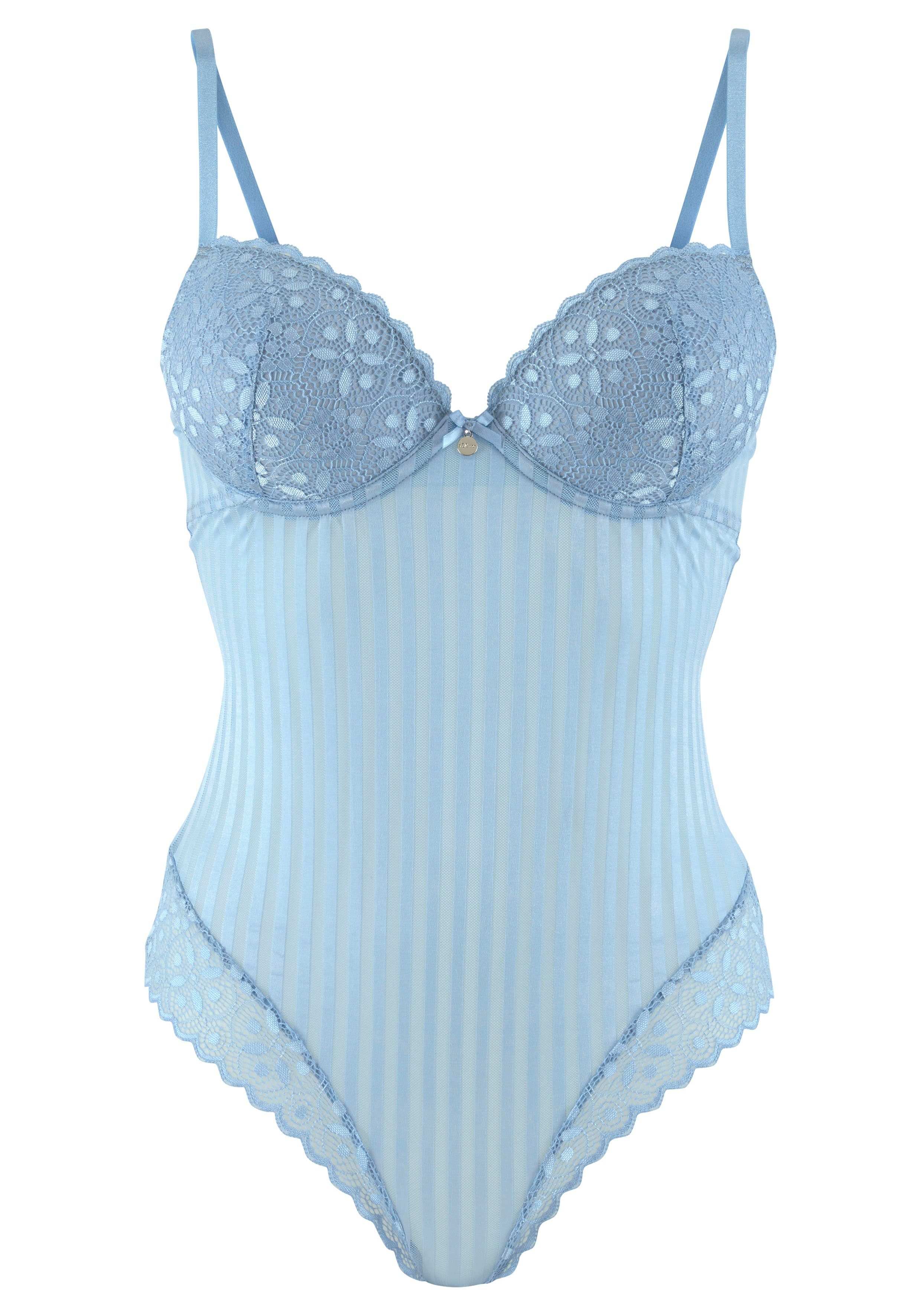 s.Oliver RED LABEL Beachwear Body AMELIE in modieuze streep-look, sexy dessous
