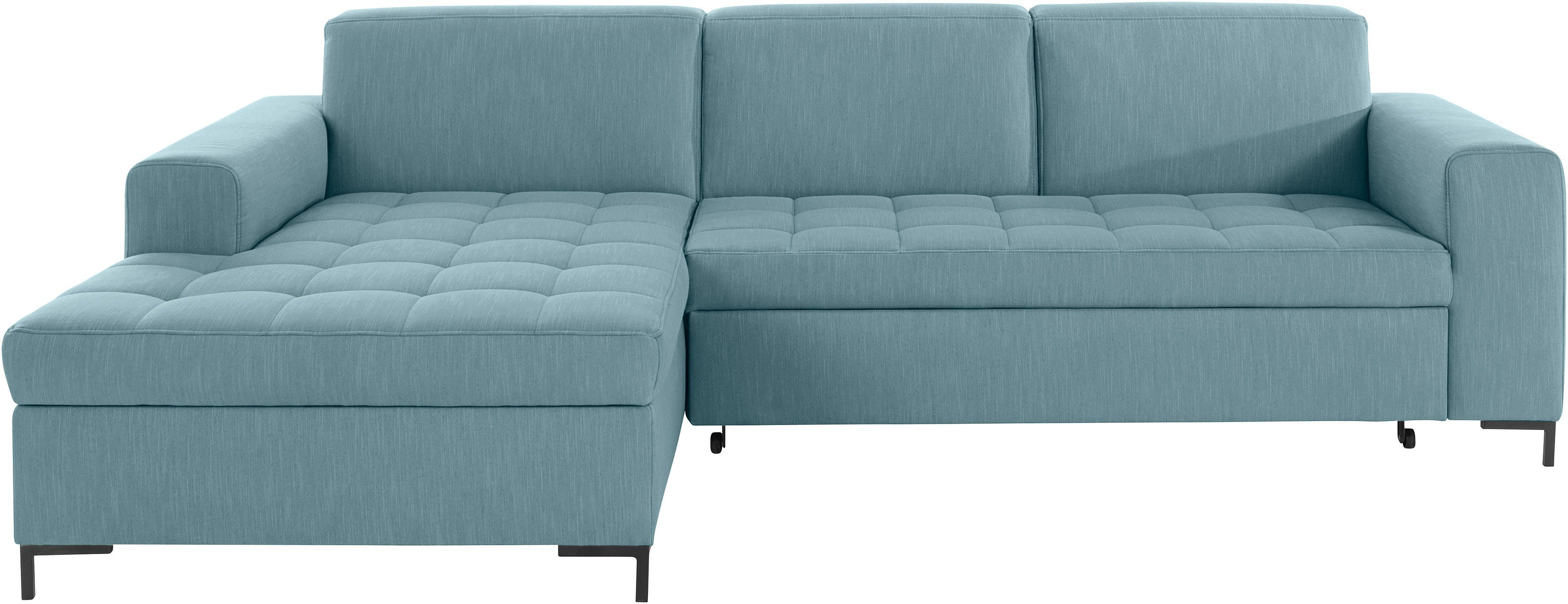 OTTO products Hoekbank Grazzo L-vorm hoogwaardige stoffen van gerecycled materiaal, stiksels op de zitting