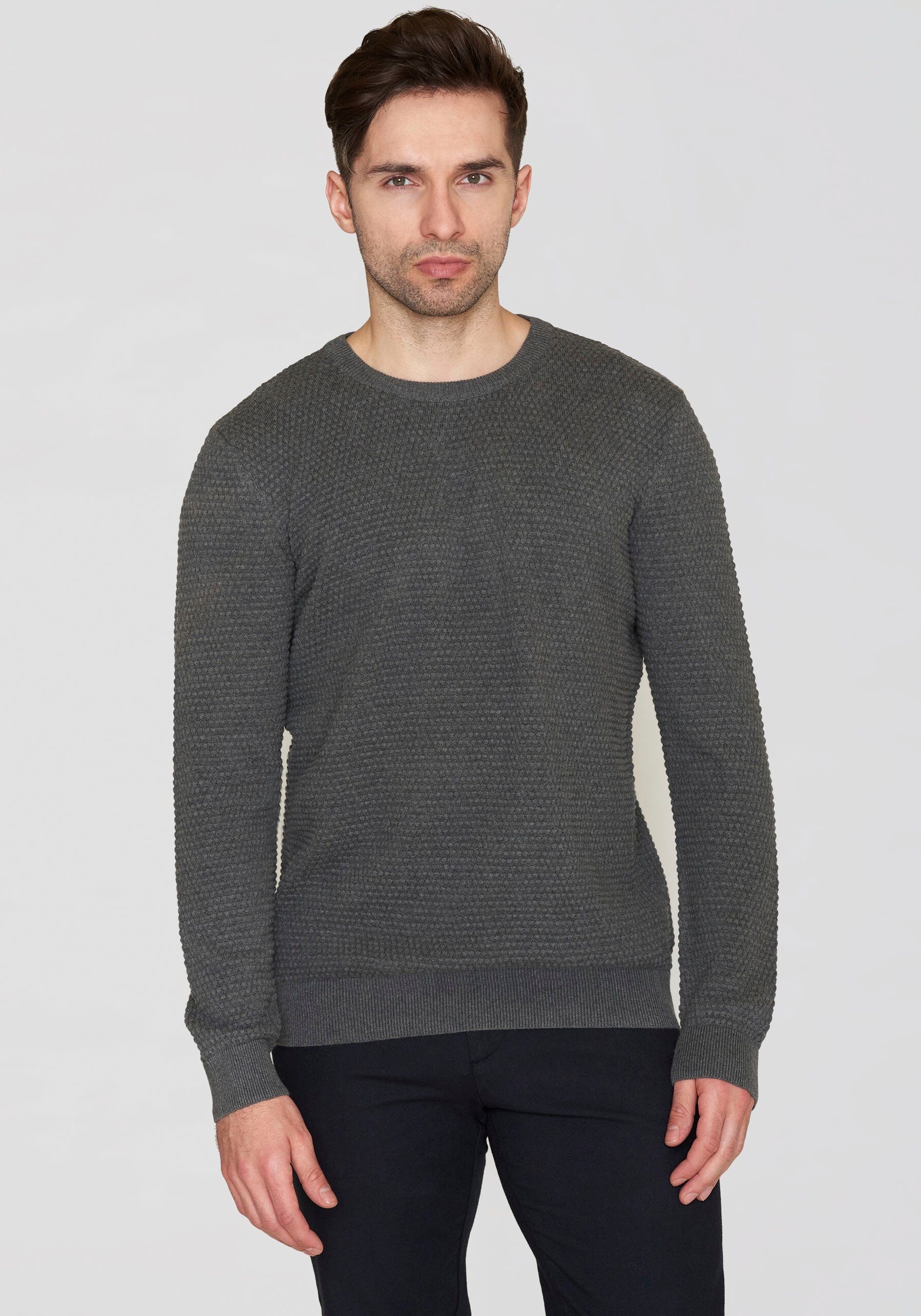 KnowledgeCotton Apparel Trui met ronde hals VAGN regular
