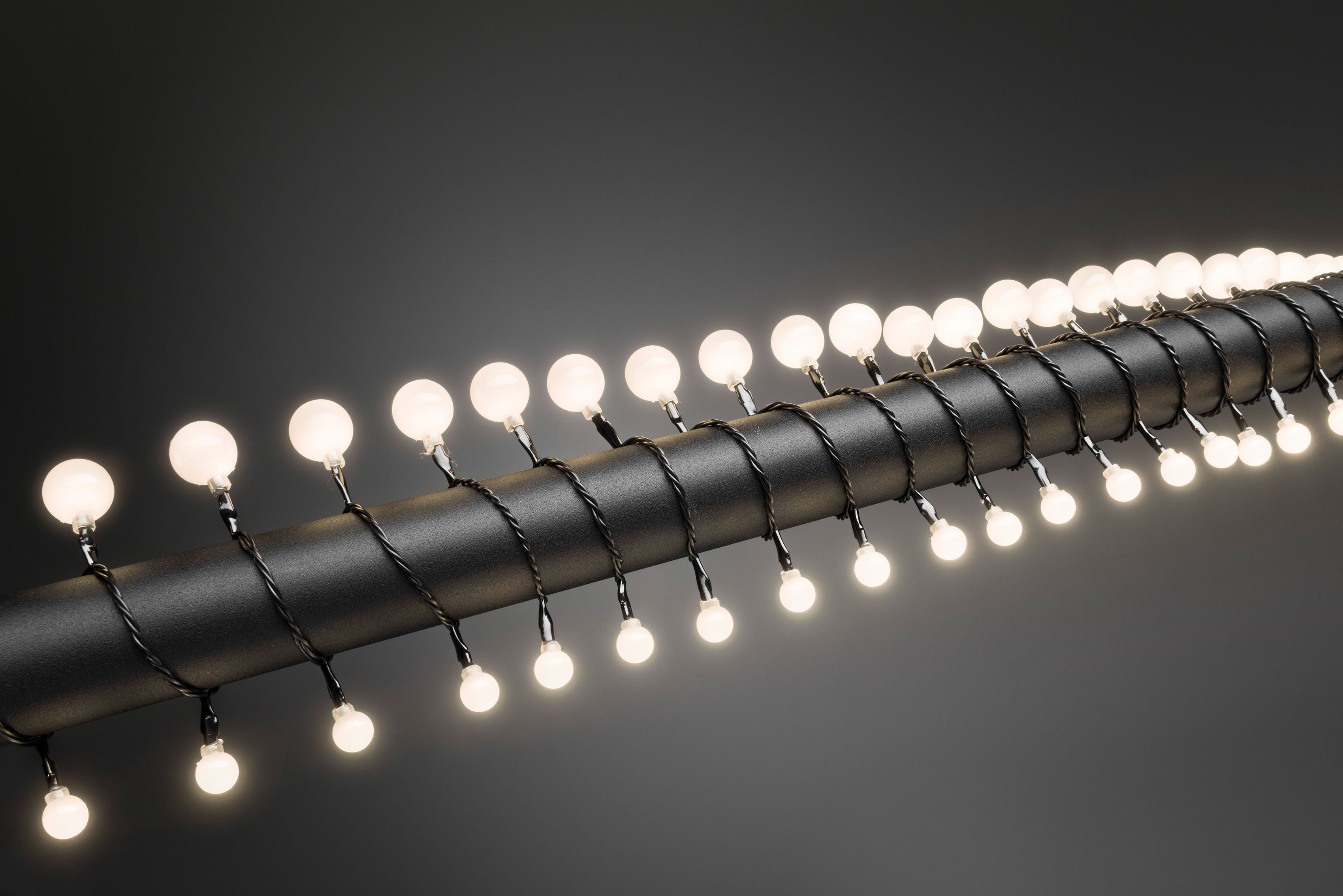KONSTSMIDE Led-lichtsnoer Kerstversiering buiten Led bollichtketting, kleine & grote ronde dioden, 80 dioden (1 stuk)