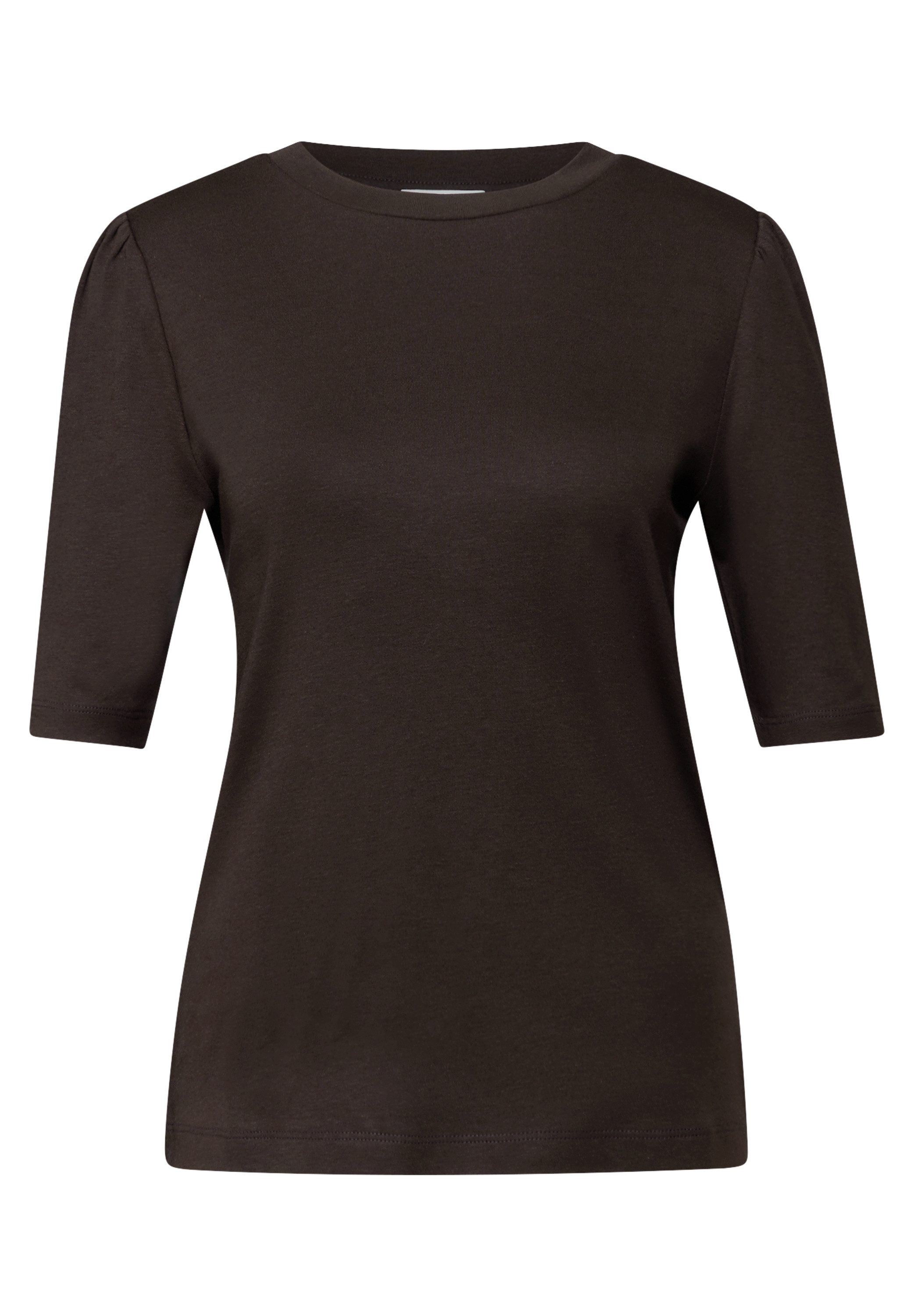 STREET ONE T-shirt met rimpeling op de schouders