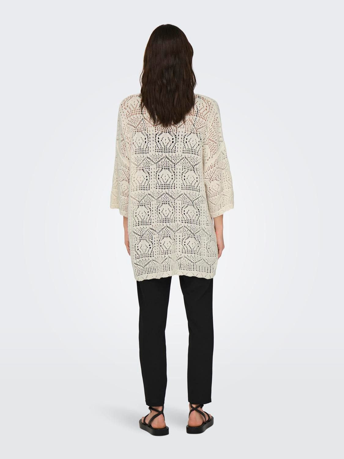 Only Trui met ronde hals ONLBEACHIE LIFE SS LOOSE O-NECK NOOS KNT